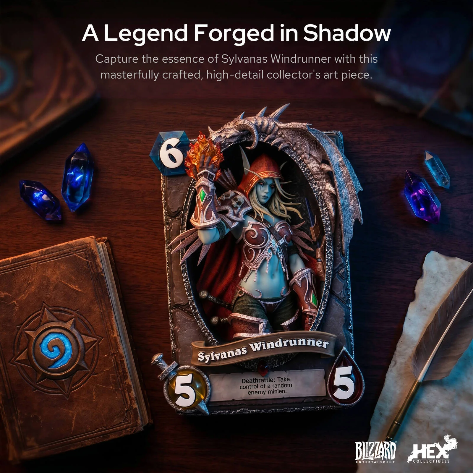 Hearthstone Sylvanas Card Display Frame - Image 2