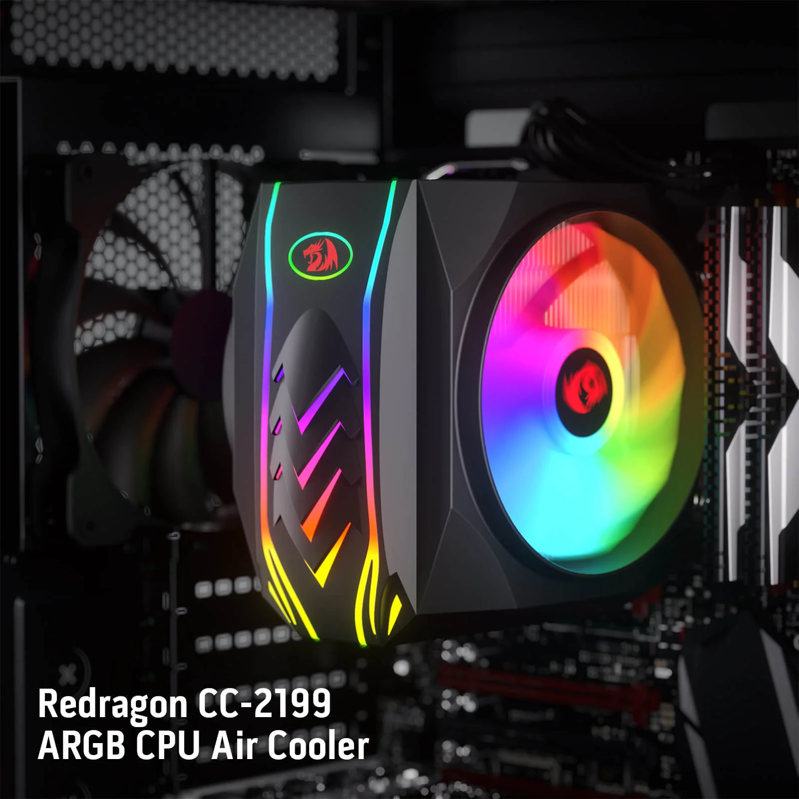 HODUR C219 ARGB Single Tower CPU Air Cooler - Image 4