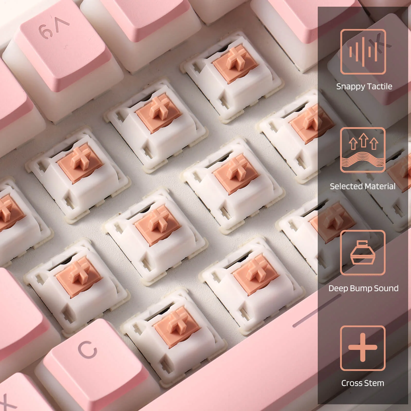 Redragon x LTC Panda Switches for Mechanical Keyboard DIY (30 Pcs) - Image 5