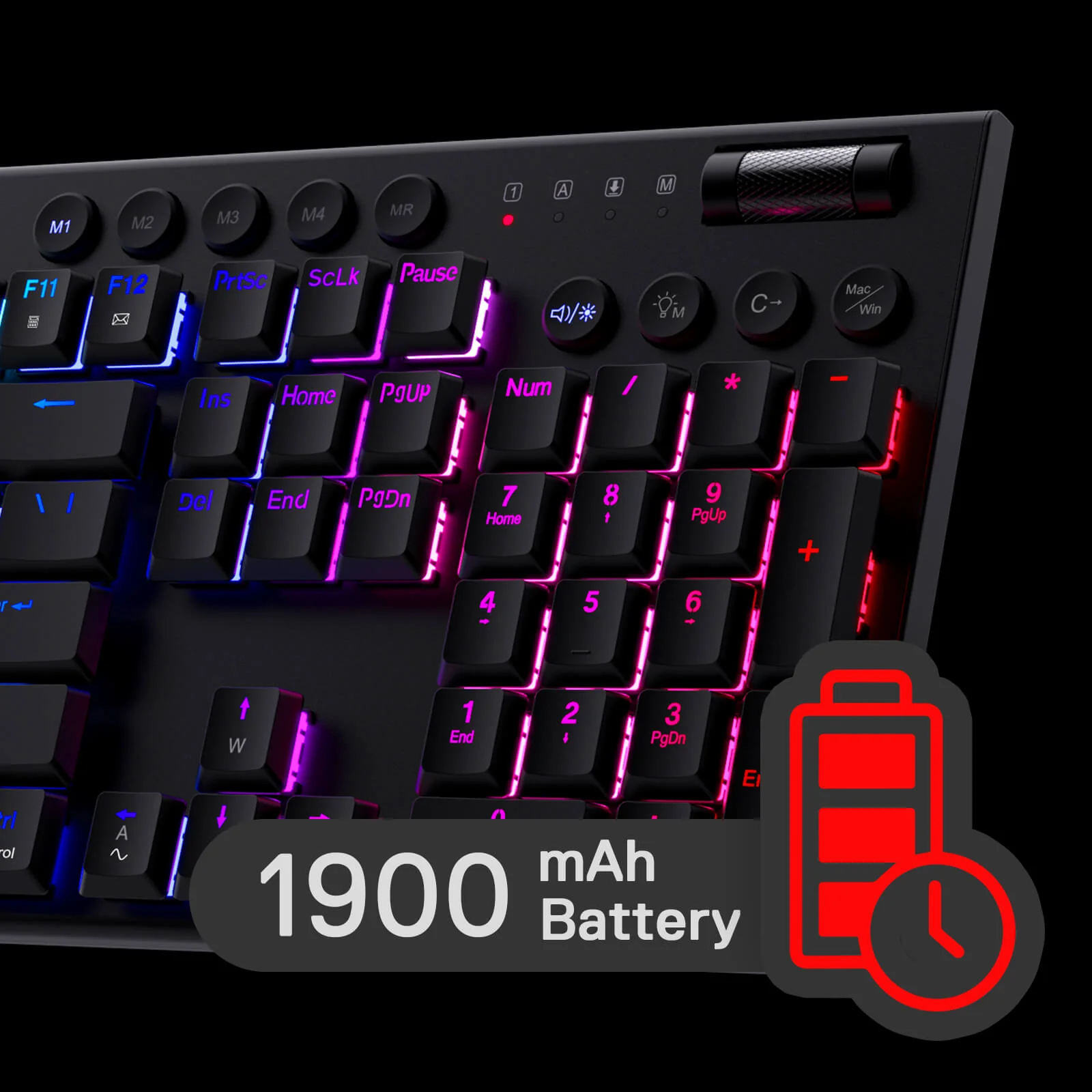 HORUS K618 Ultra-slim Wireless Mechanical Keyboard - Image 9