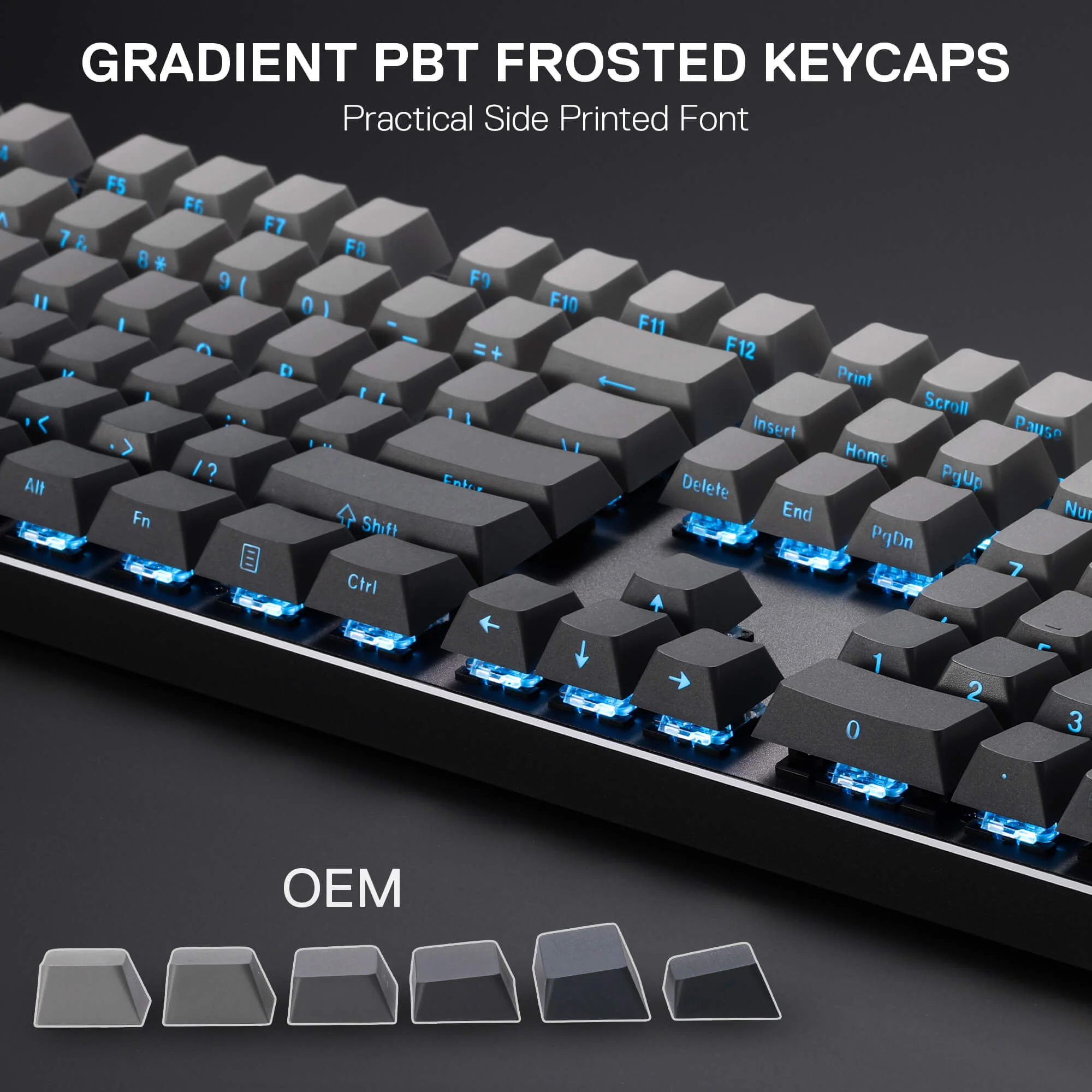 DEVARAIAS K556 PRO Aluminum Keyboard (Side Printed PBT Keycaps) - Image 9