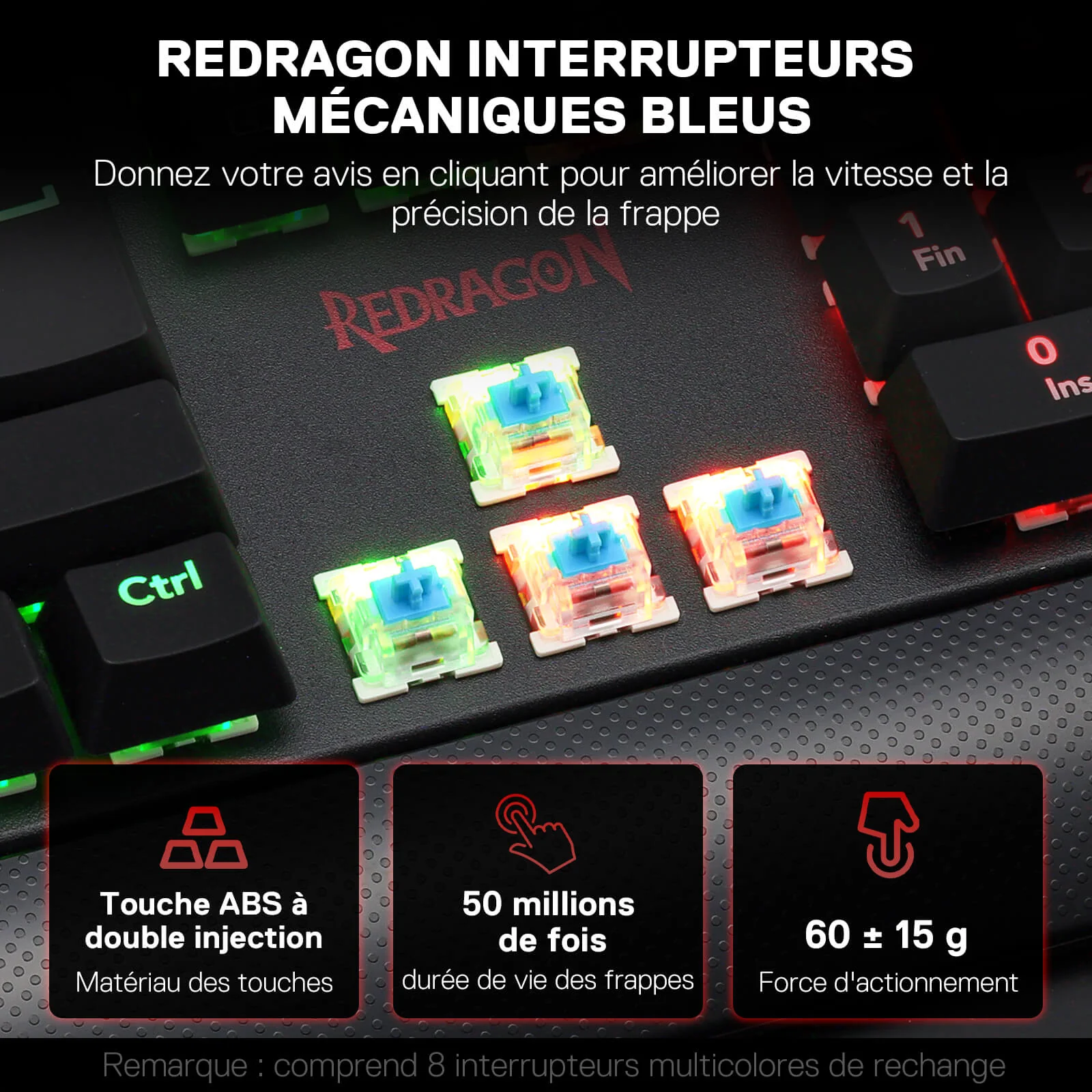 KALA K557 Clavier De Jeu À Membrane Filaire (French Layout Only) - Image 3