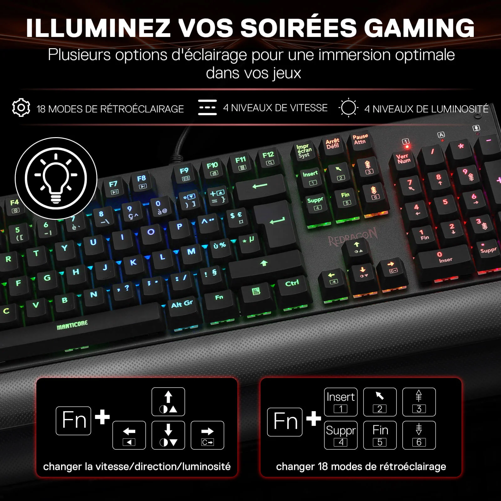 KALA K557 Clavier De Jeu À Membrane Filaire (French Layout Only) - Image 4