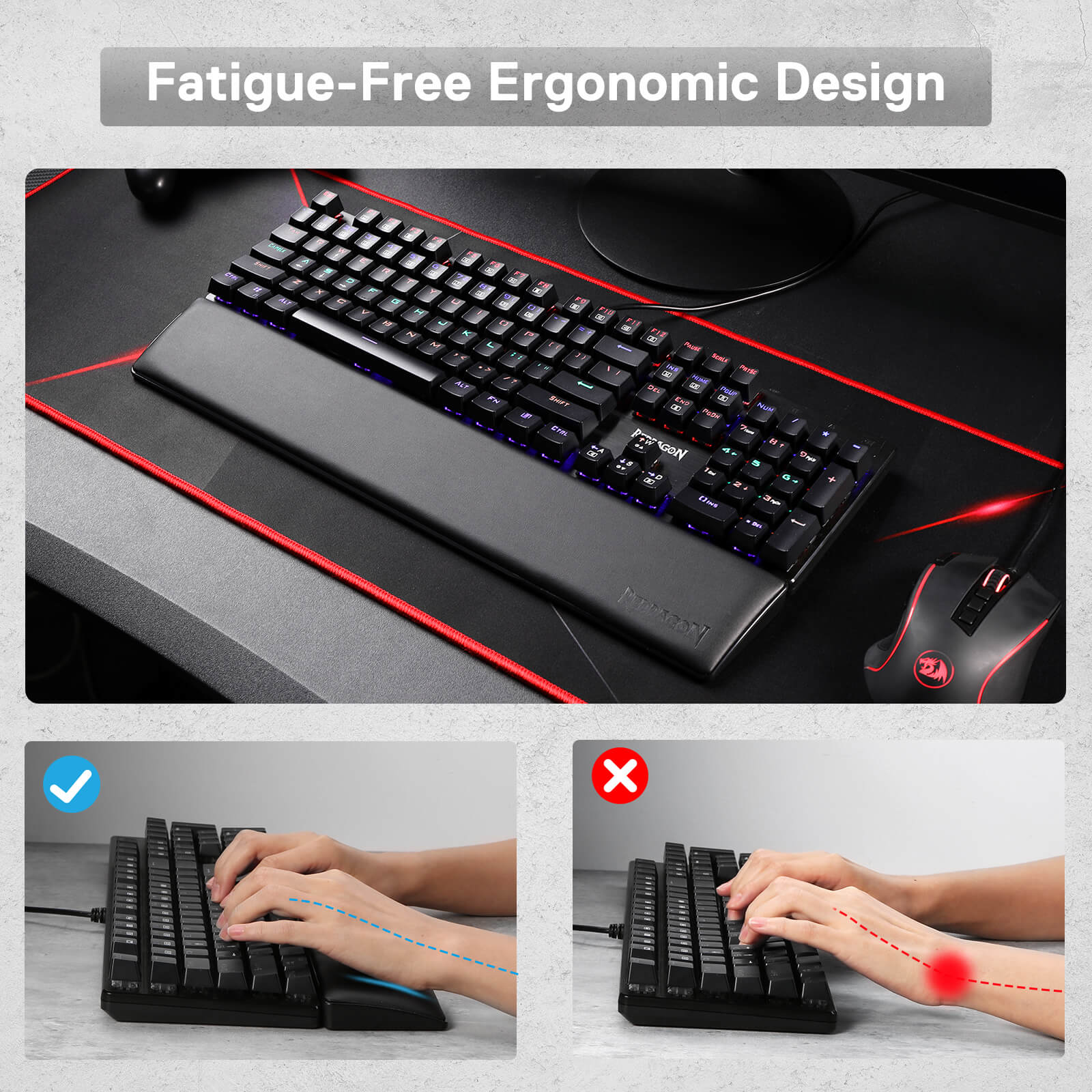 Meteor Computer Keyboard Wrist Rest Pad - Image 7