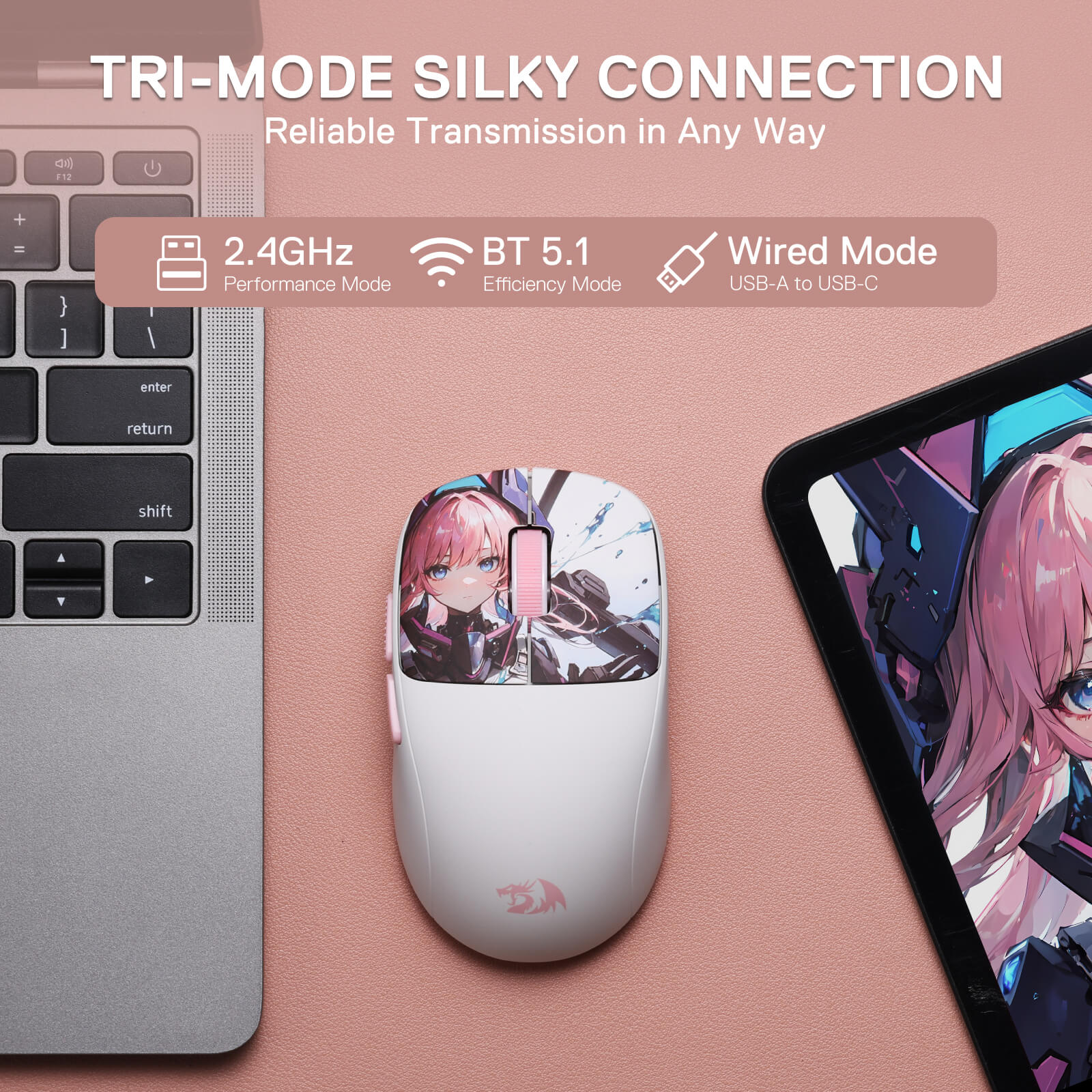 KLYAMOOR M817 PRO Anime Gaming Mouse - Image 6