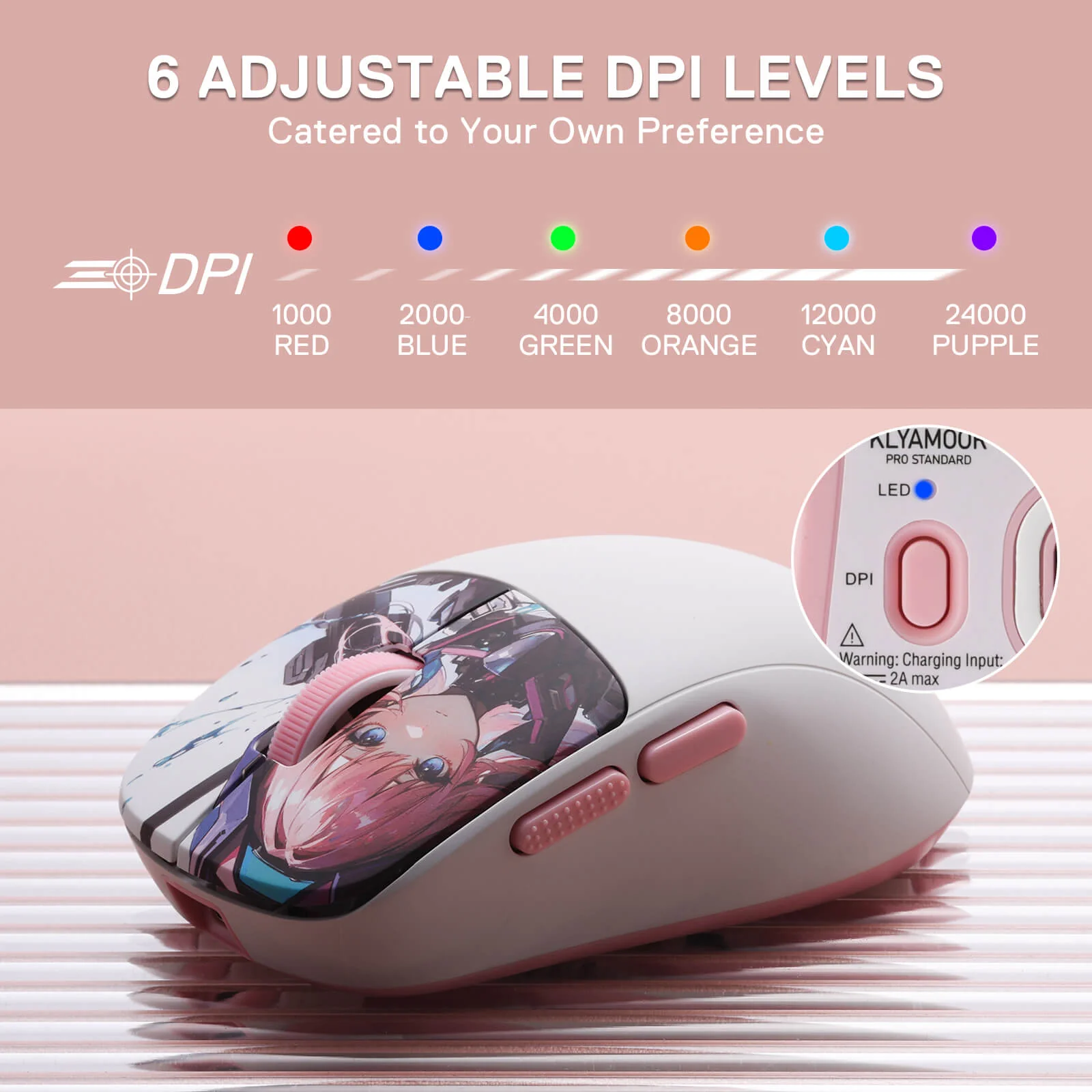 KLYAMOOR M817 PRO Anime Gaming Mouse - Image 7