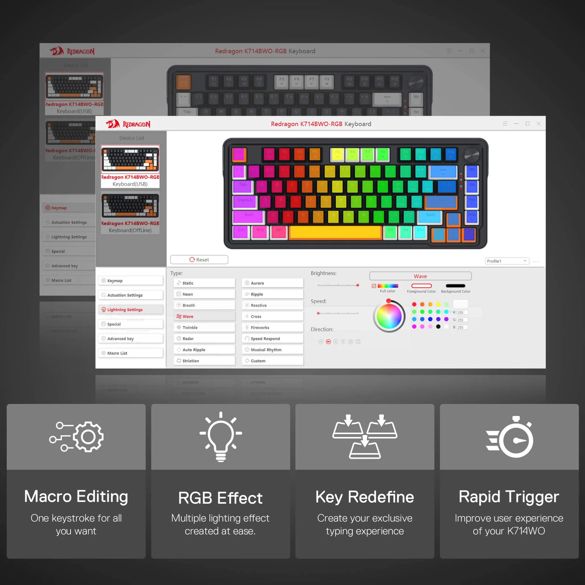 LANDSHAKER K714 (Magnetic Hall Effect Keyboard) - Image 10