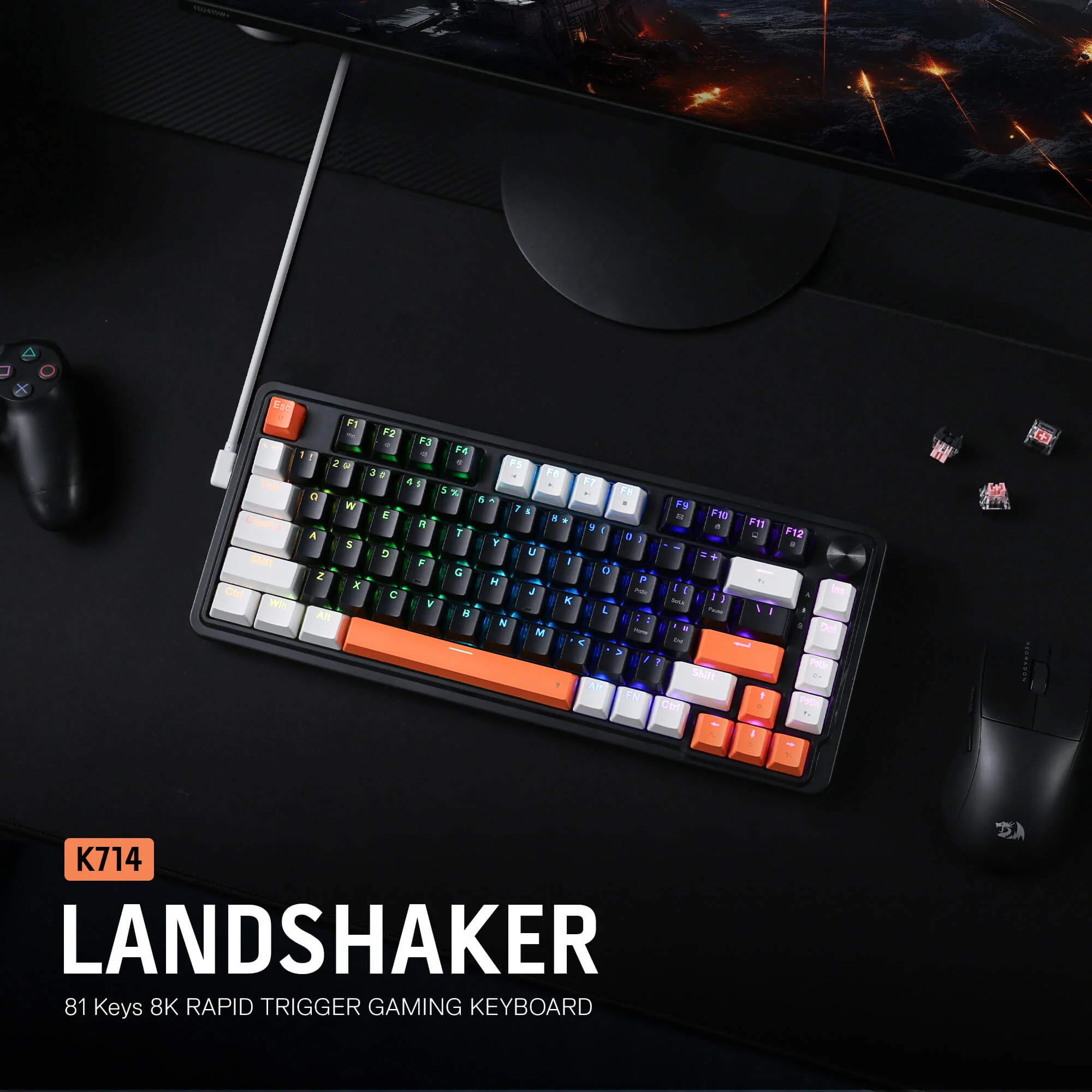 LANDSHAKER K714 (Magnetic Hall Effect Keyboard) - Image 2