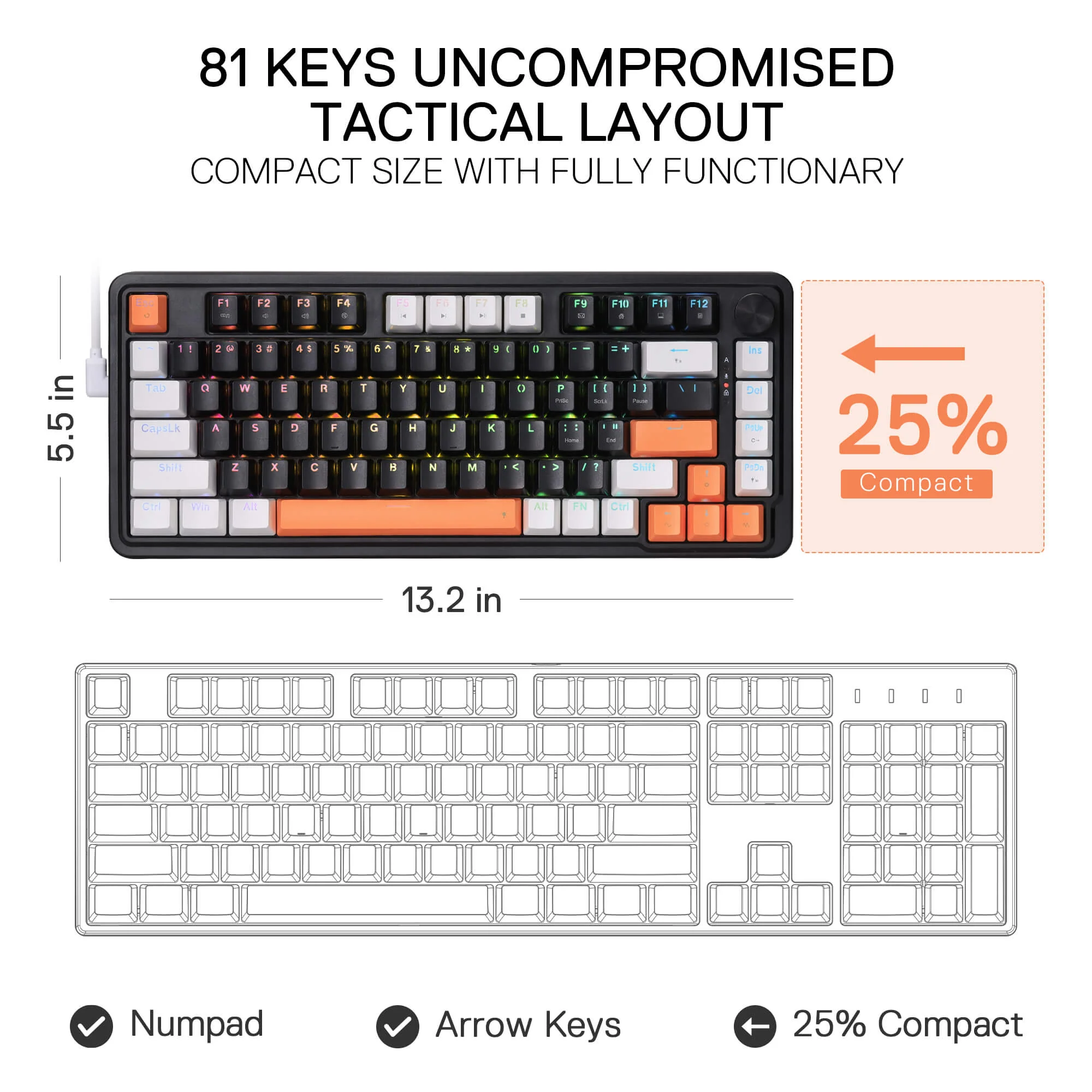 LANDSHAKER K714 (Magnetic Hall Effect Keyboard) - Image 9