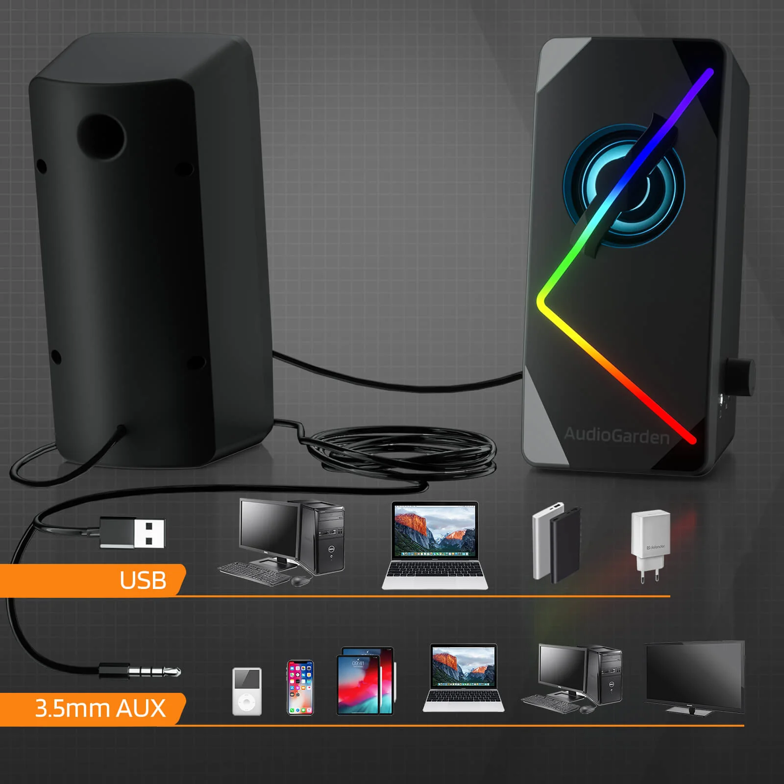 Redragon x LTC AudioGarden AG-201 Computer Speakers - Image 11