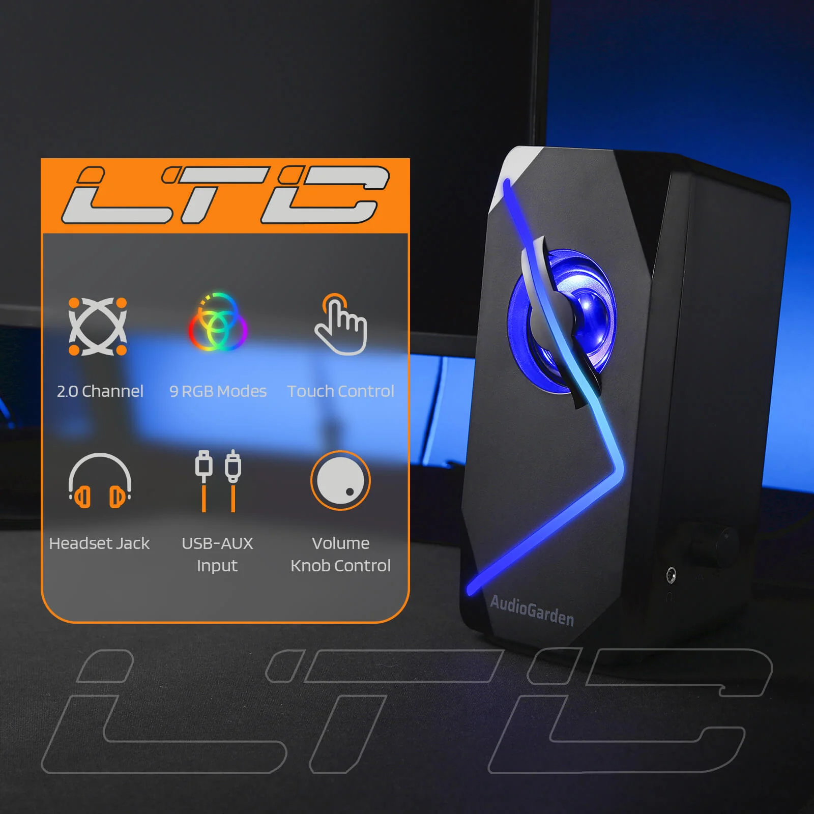 Redragon x LTC AudioGarden AG-201 Computer Speakers - Image 2
