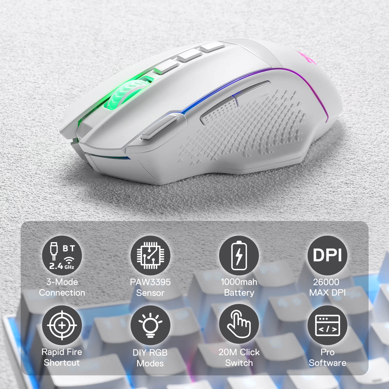 M991 Wireless FPS Gaming Mouse - Image 16