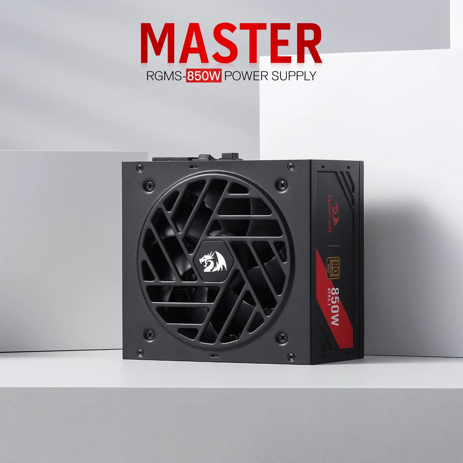 MASTER RGPS-850W 80 Plus® Gold ATX 3.1 PSU (Black & White) - Image 3
