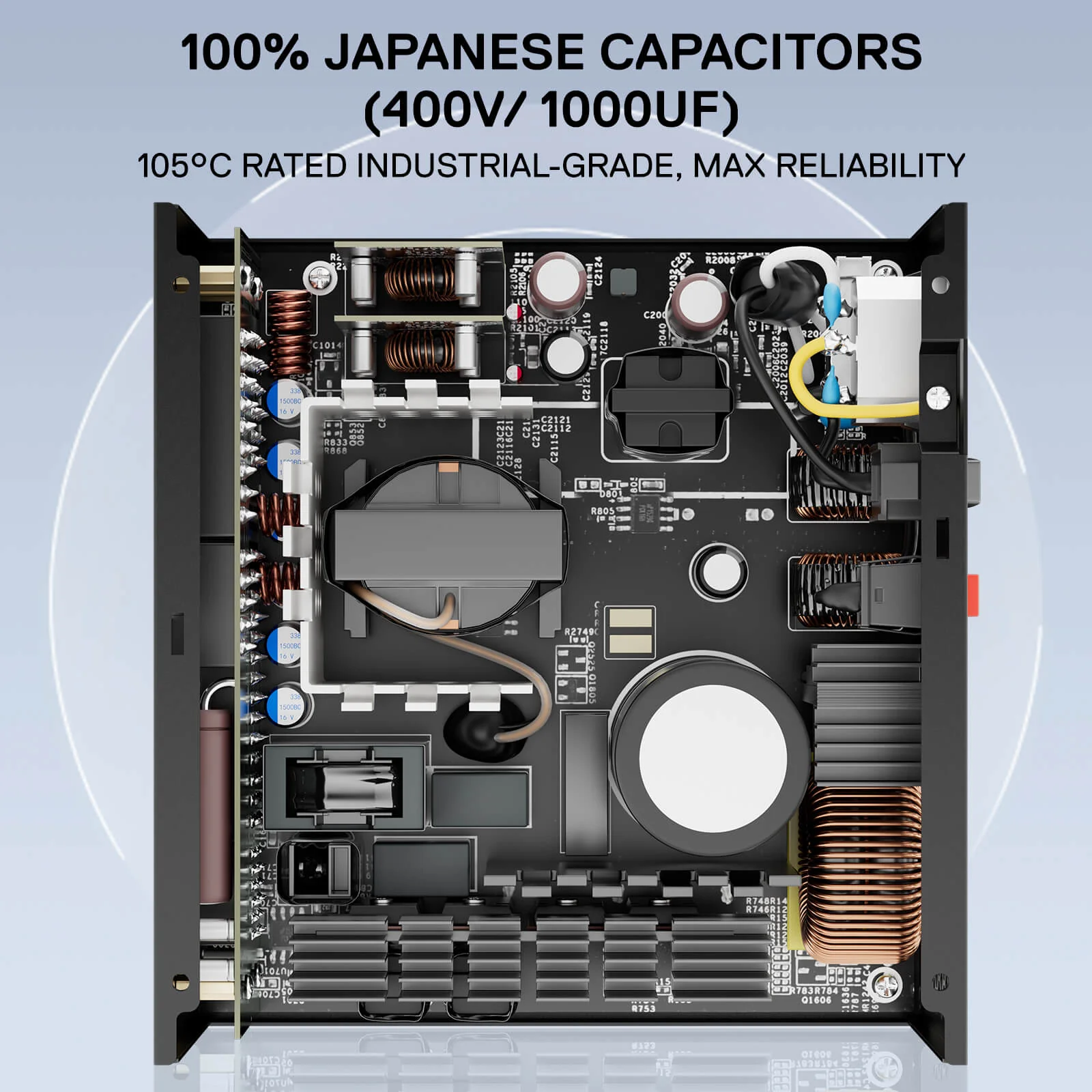 MASTER RGPS PRO 1200W 80 Plus® Gold ATX 3.1 PSU (Black & White) - Image 7