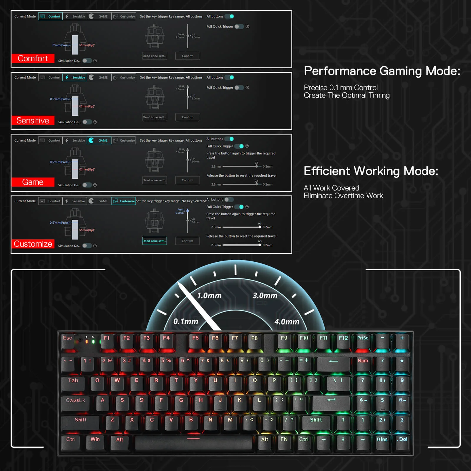 NEPHRITE K736 PRO (Magnetic Hall Effect Keyboard) - Image 5