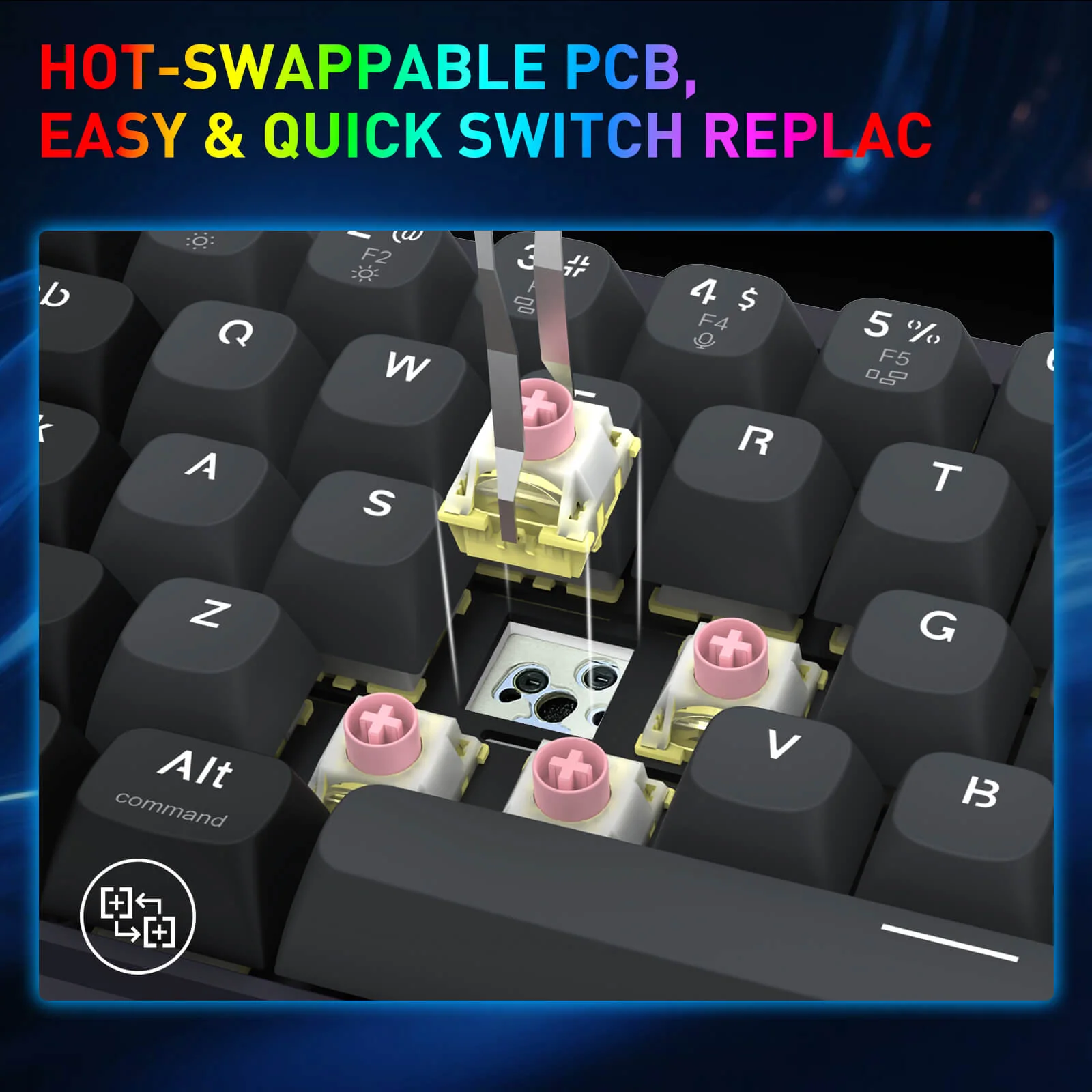 NOVA K709 HE Rapid Trigger Gaming Keyboard - Image 5