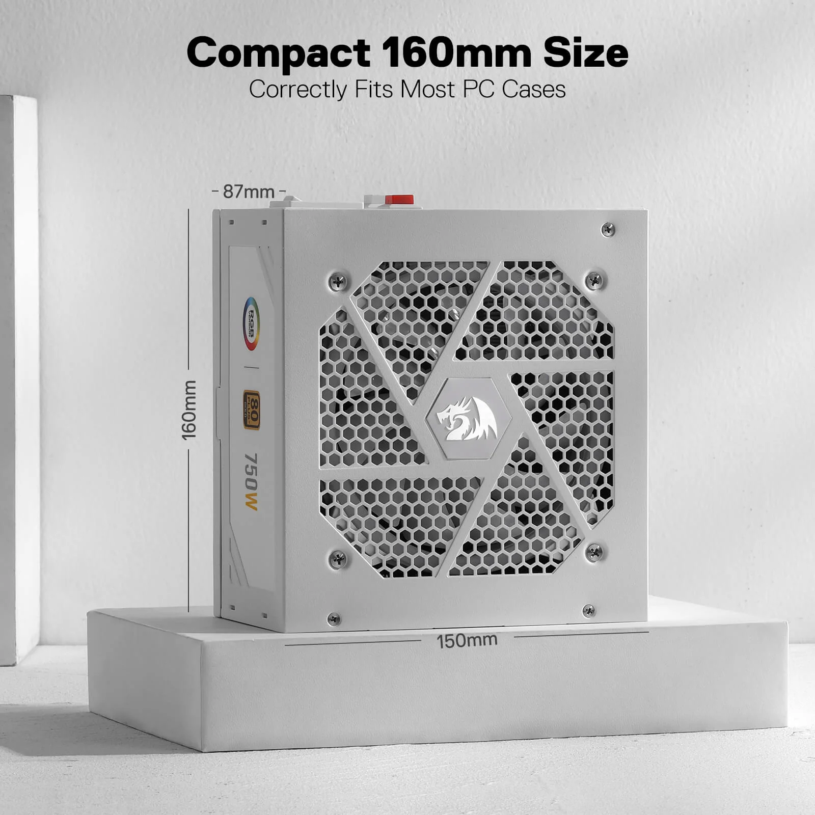 80 Plus® Gold Certified Fully Modular RGB PSU (Black & White) - Image 21