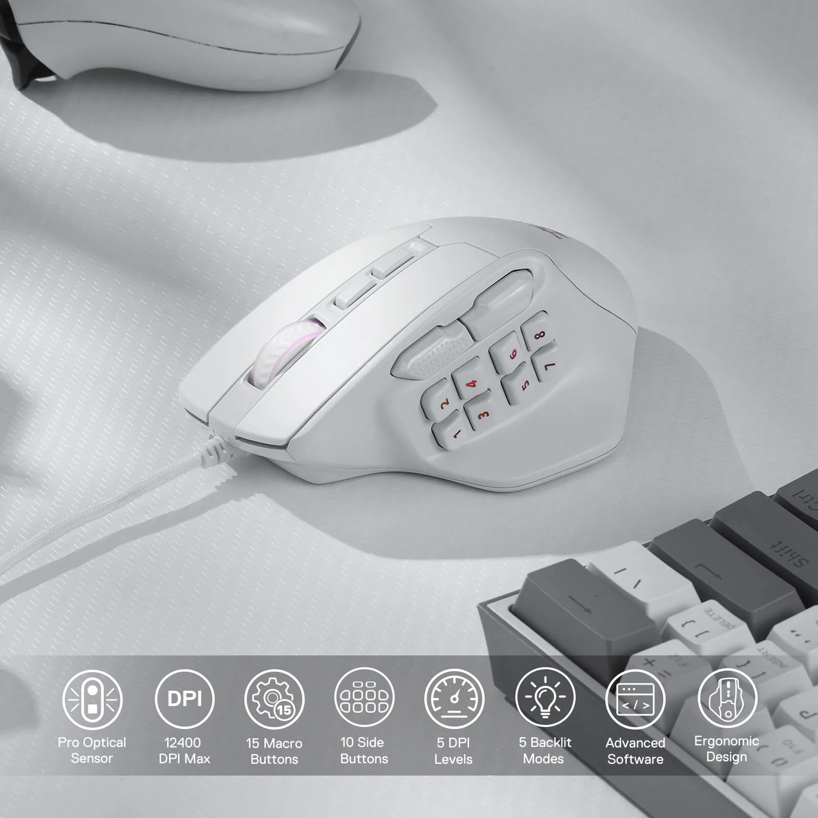 AATROX M811 MMO Gaming Mouse - Image 16