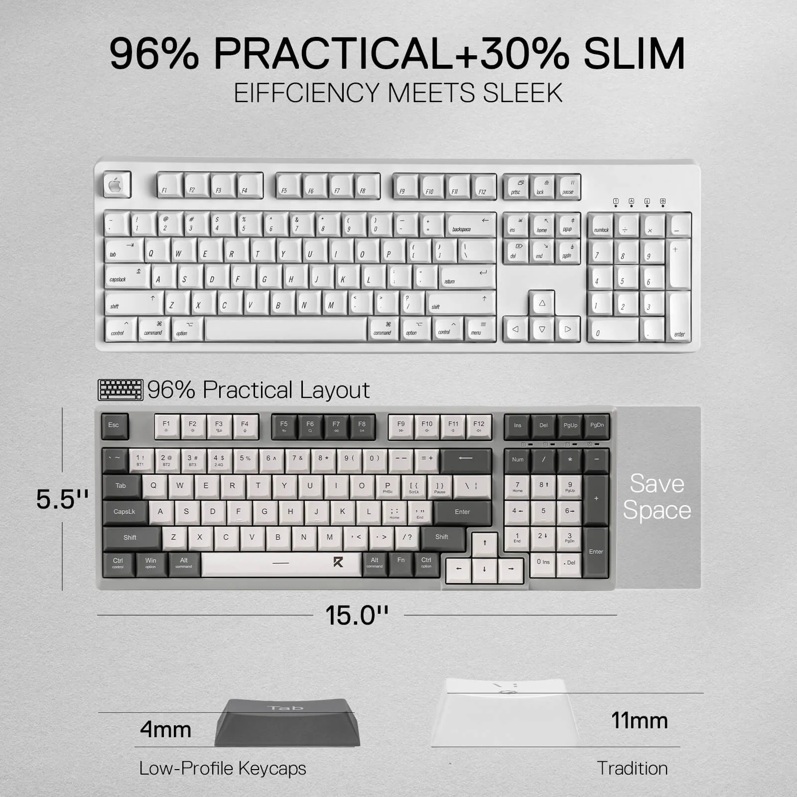 BK7114 Scissor Low-Profile Slim Wireless Keyboard - Image 11