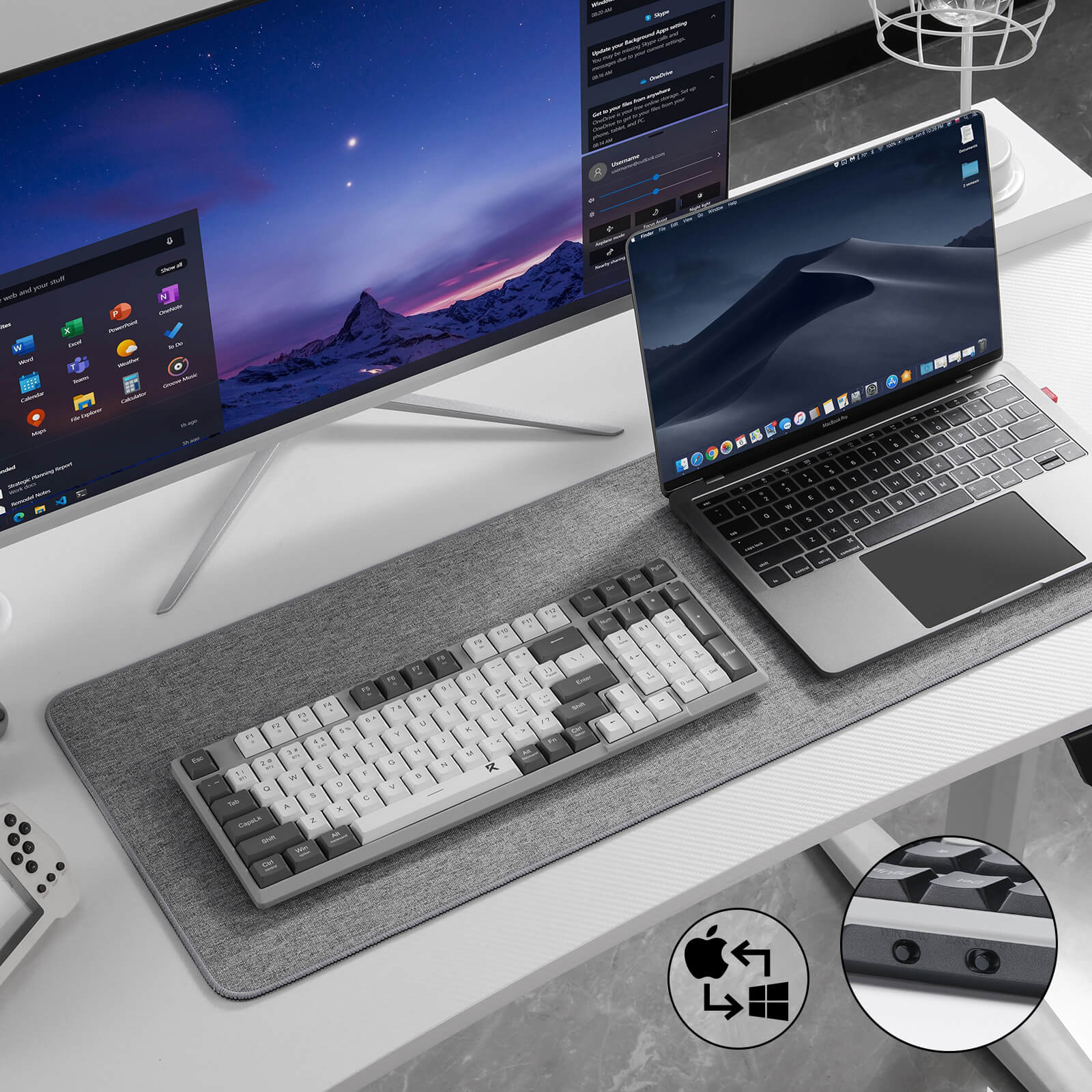 BK7114 Scissor Low-Profile Slim Wireless Keyboard - Image 12