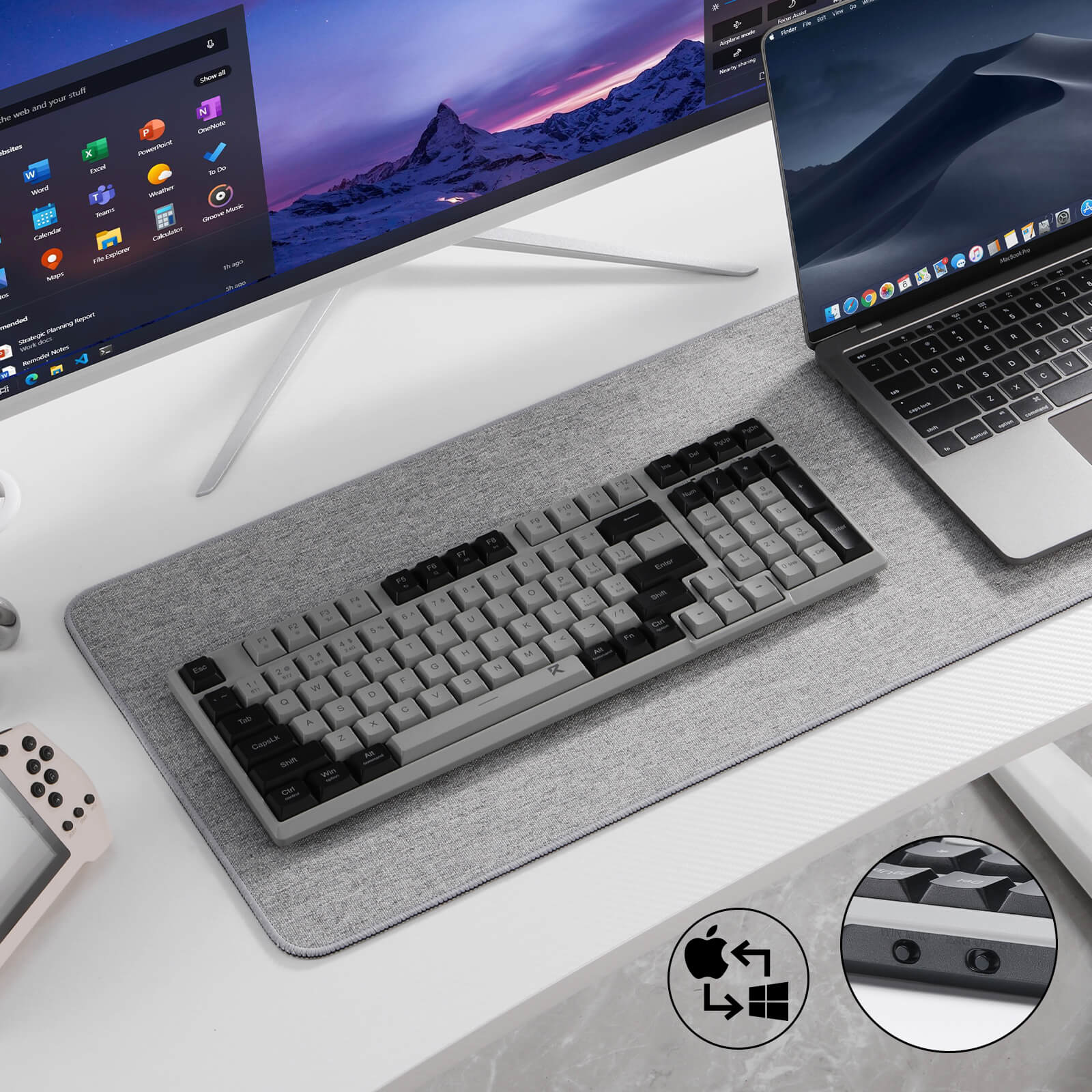BK7114 Scissor Low-Profile Slim Wireless Keyboard - Image 8