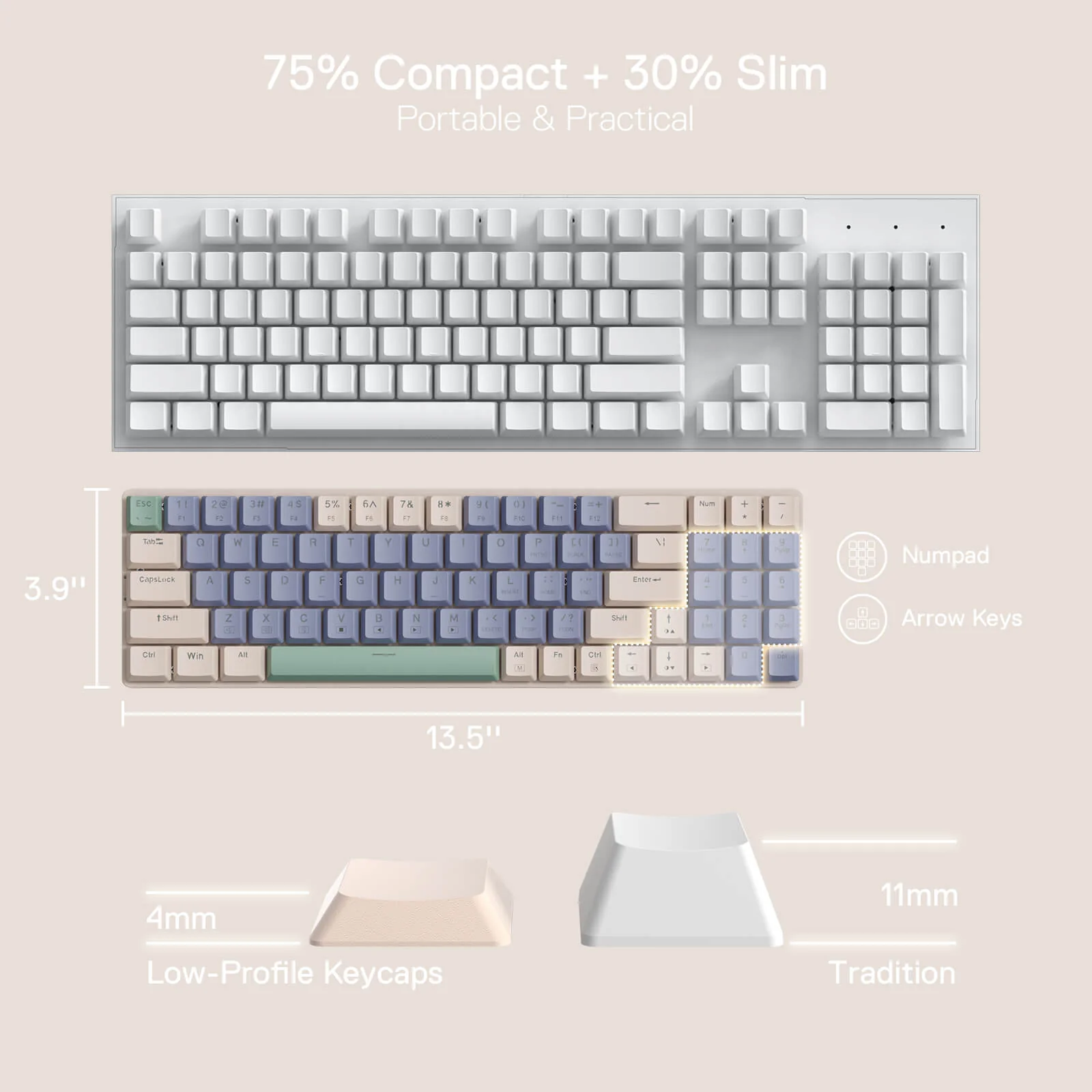 (Open-box) BS8772 Wireless Keyboard and Mouse Combo - Image 10