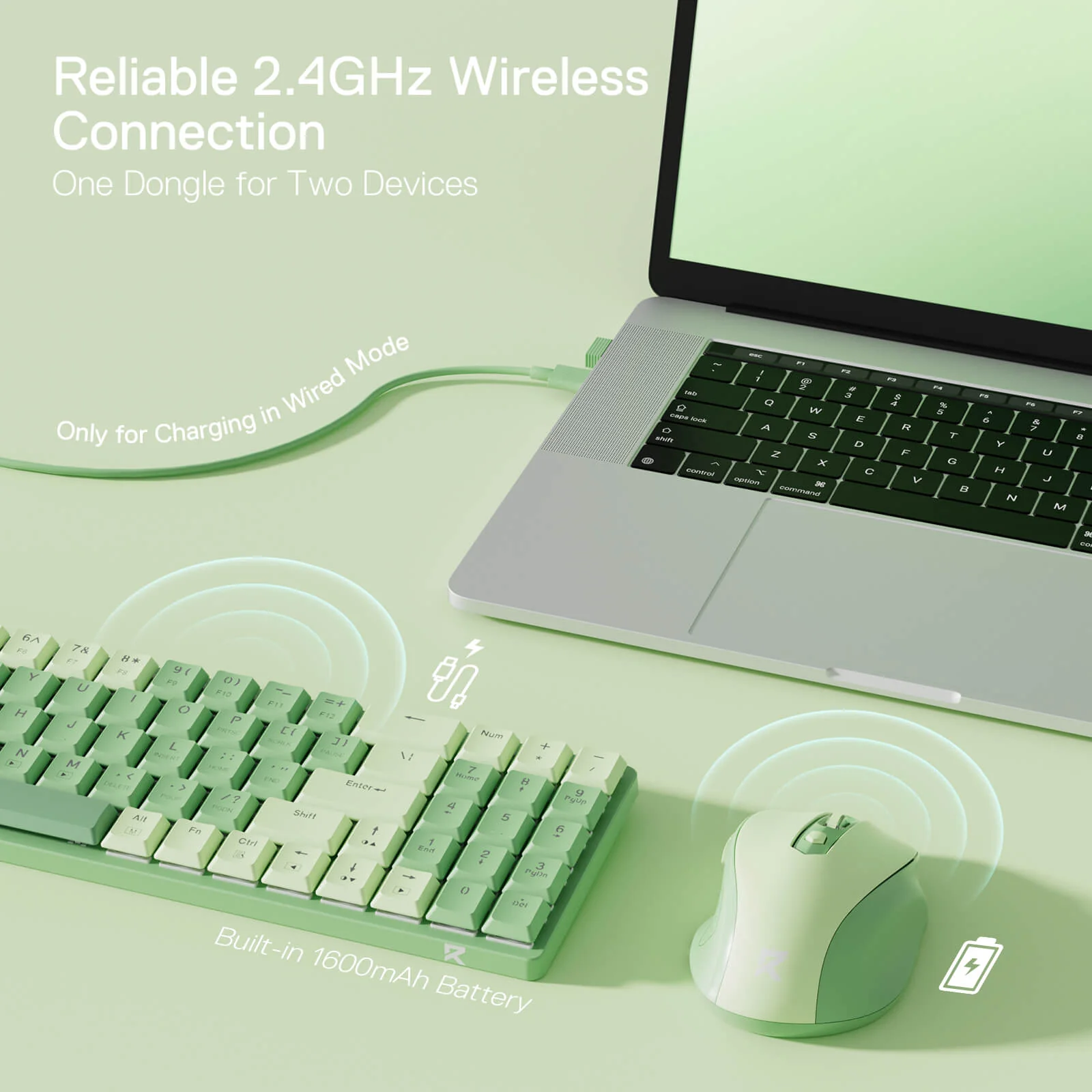 (Open-box) BS8772 Wireless Keyboard and Mouse Combo - Image 21