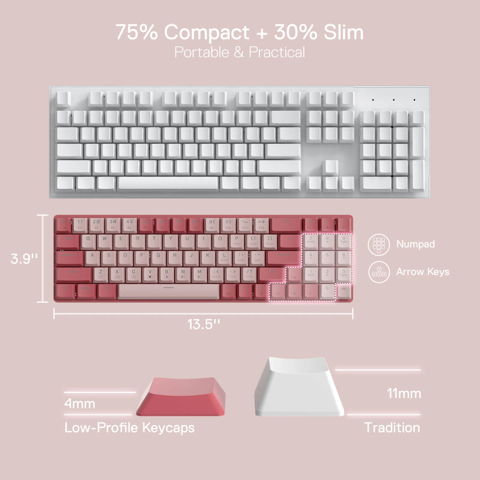 (Open-box) BS8772 Wireless Keyboard and Mouse Combo - Image 29