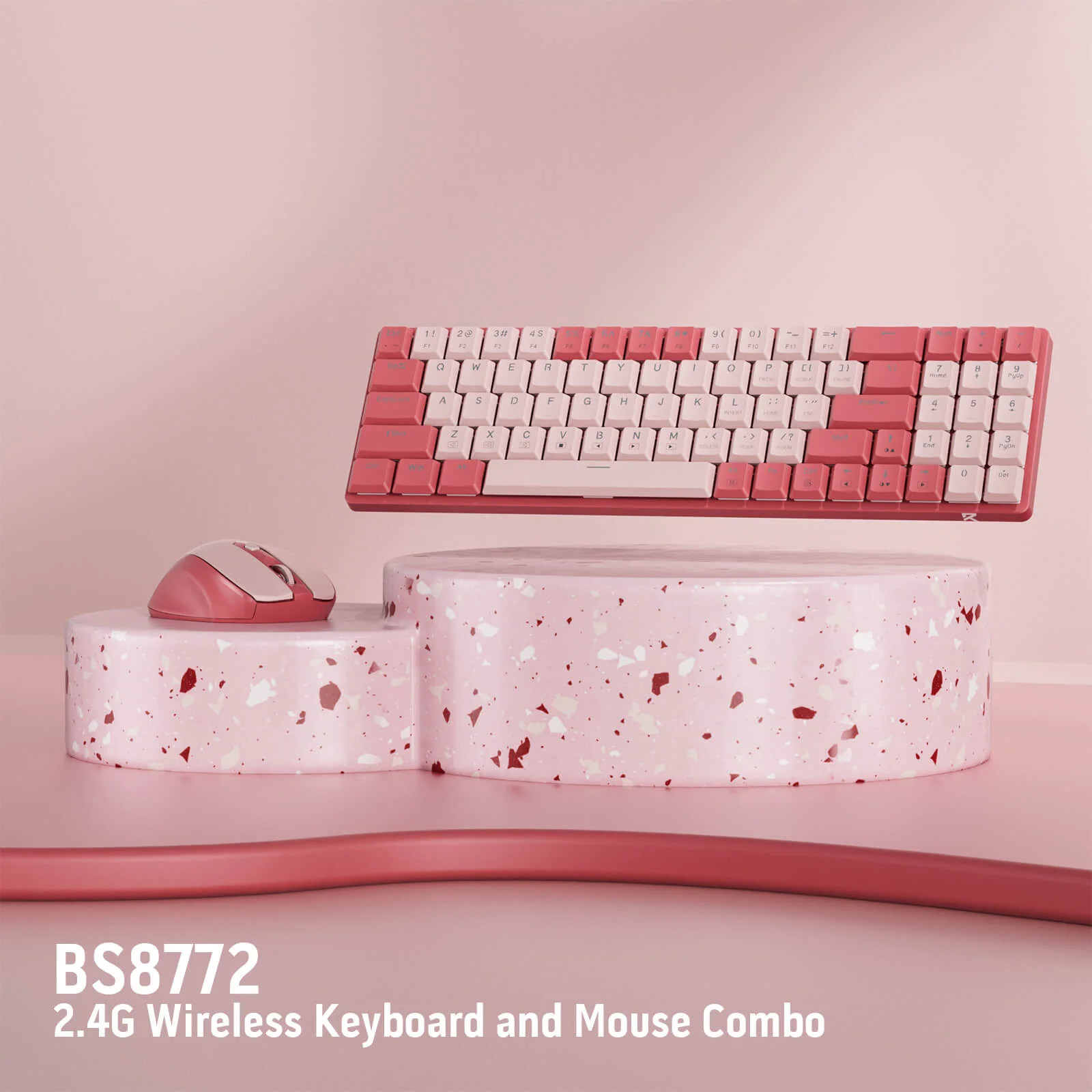 (Open-box) BS8772 Wireless Keyboard and Mouse Combo - Image 3