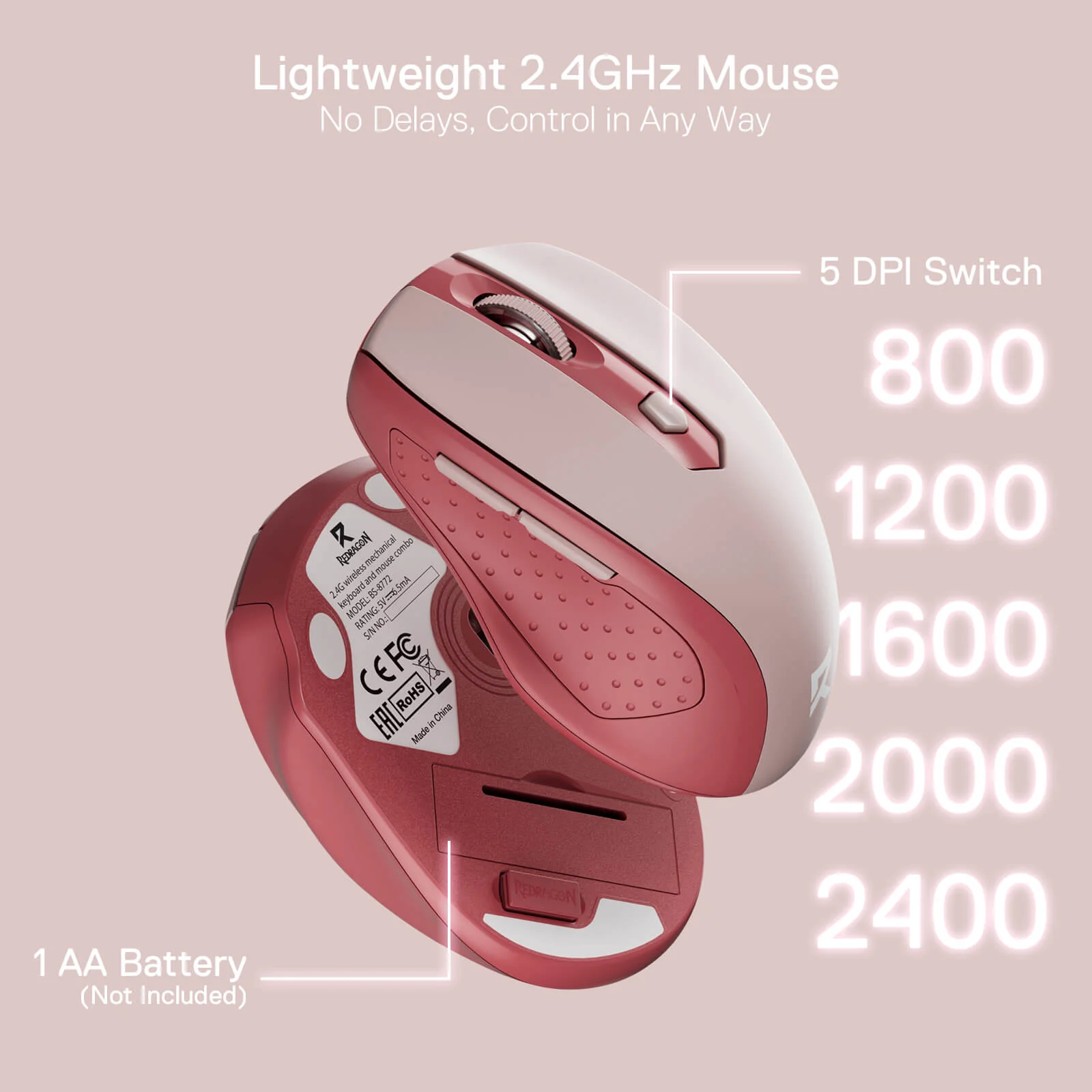 (Open-box) BS8772 Wireless Keyboard and Mouse Combo - Image 30