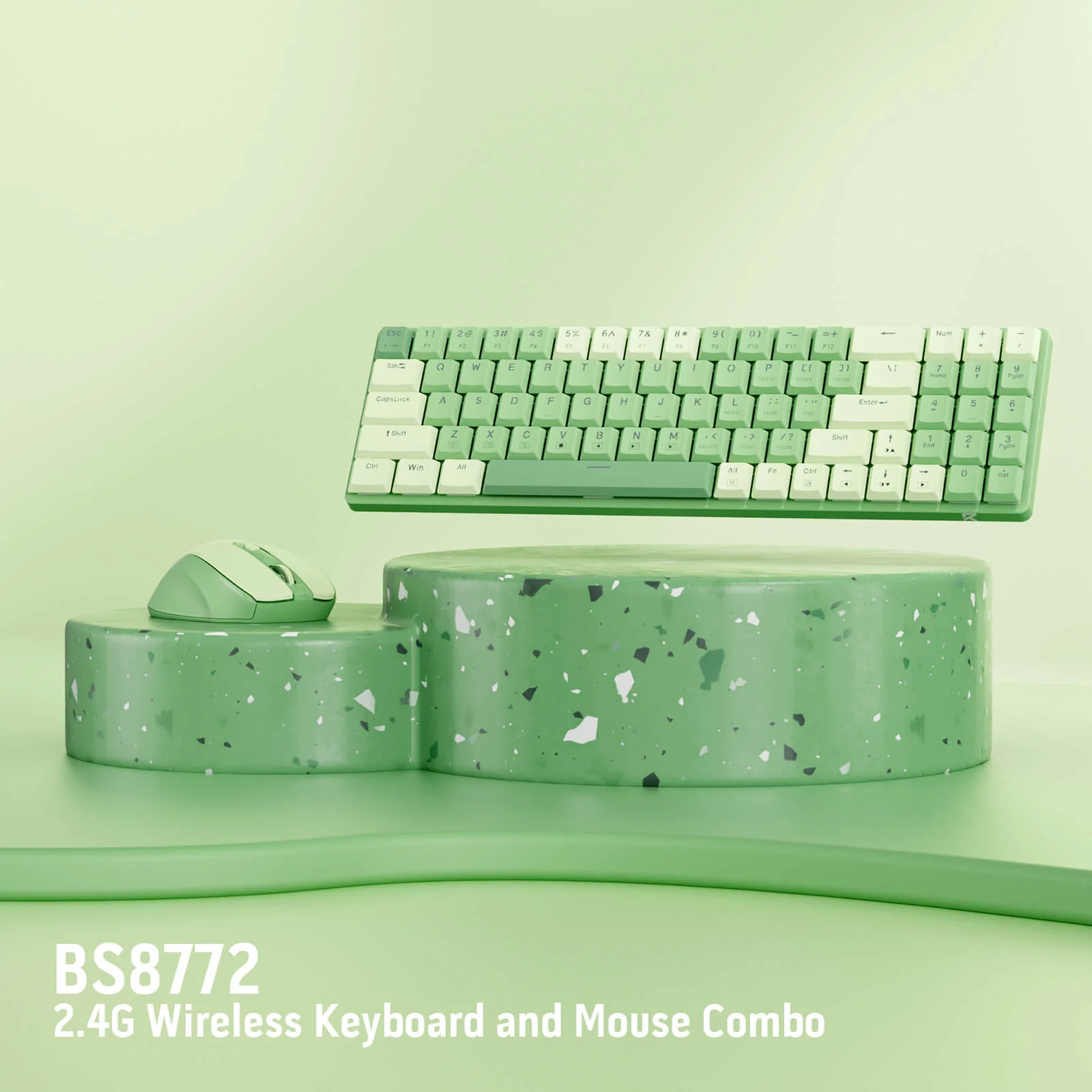 (Open-box) BS8772 Wireless Keyboard and Mouse Combo - Image 4