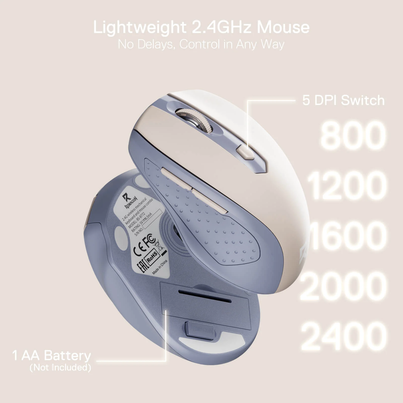 (Open-box) BS8772 Wireless Keyboard and Mouse Combo - Image 8