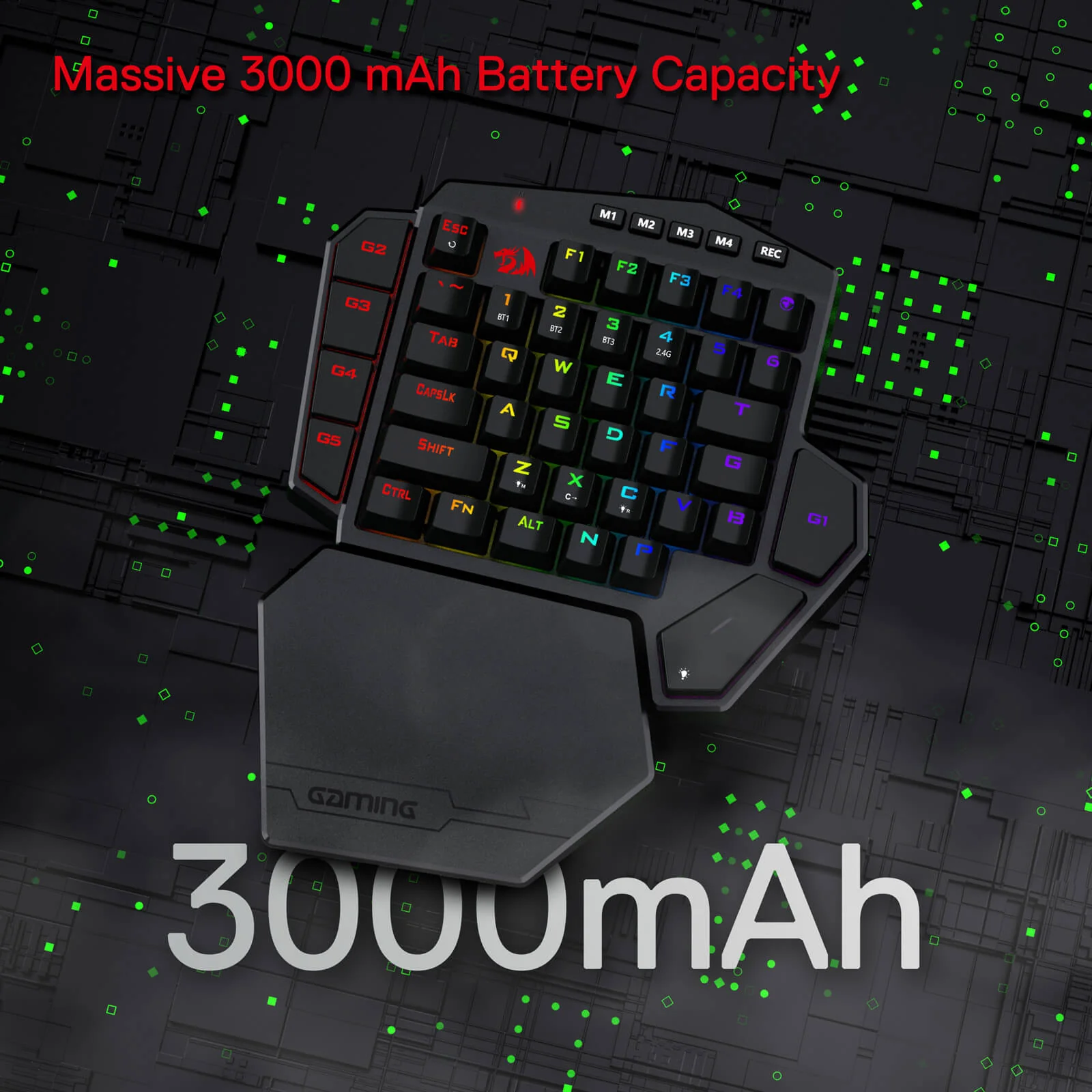 DITI K585 Pro Wireless One-Handed Gaming Keyboard - Image 3