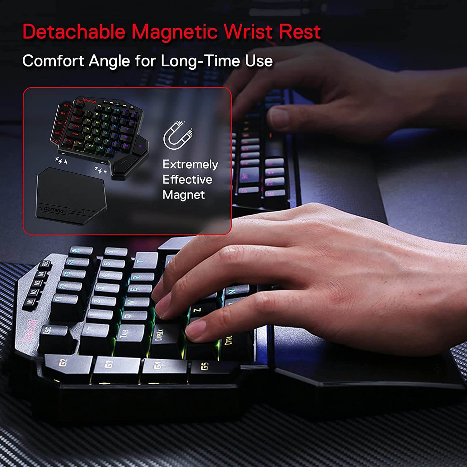 DITI K585 Pro Wireless One-Handed Gaming Keyboard - Image 8