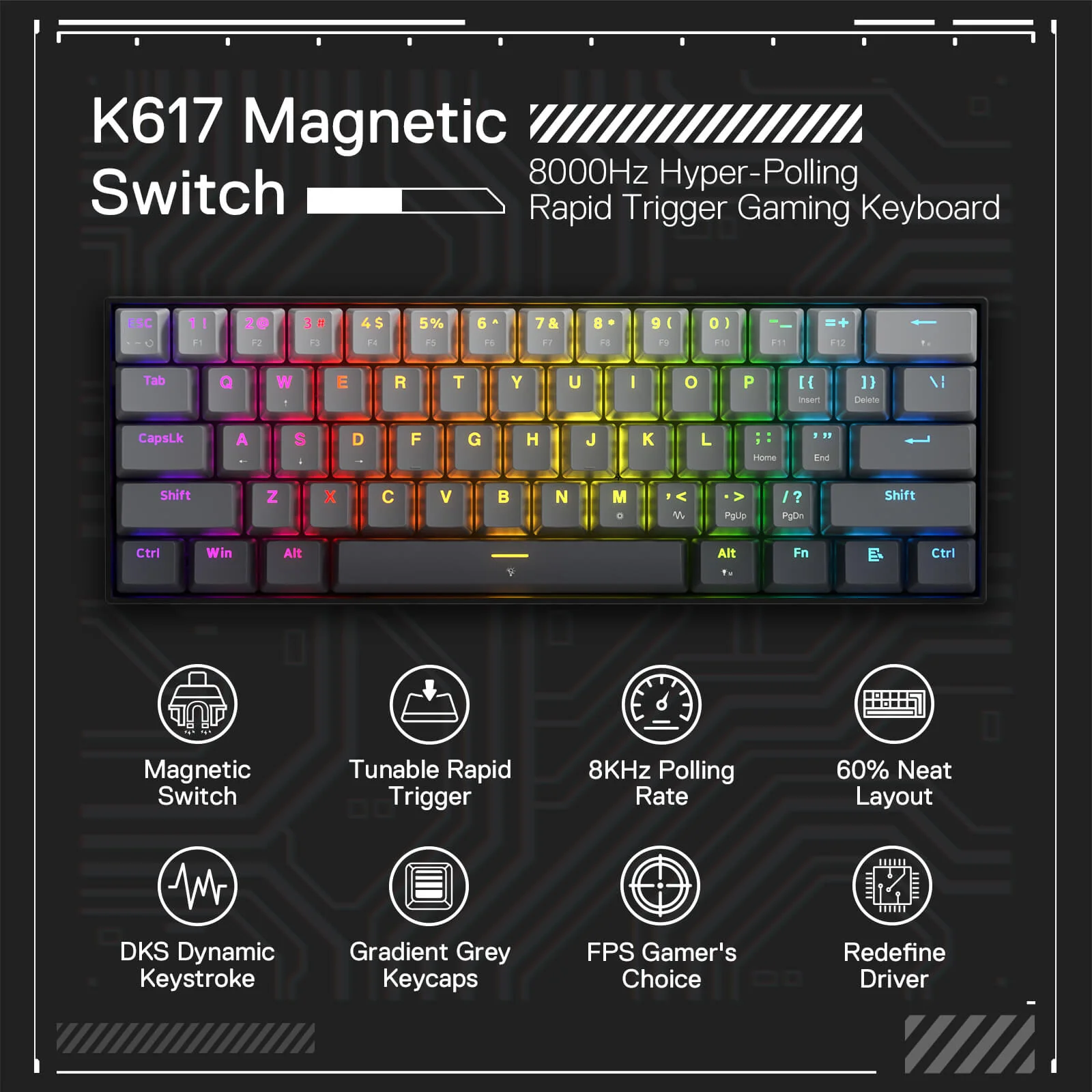 FIZZ K617 (Magnetic Hall Effect Keyboard) - Image 3