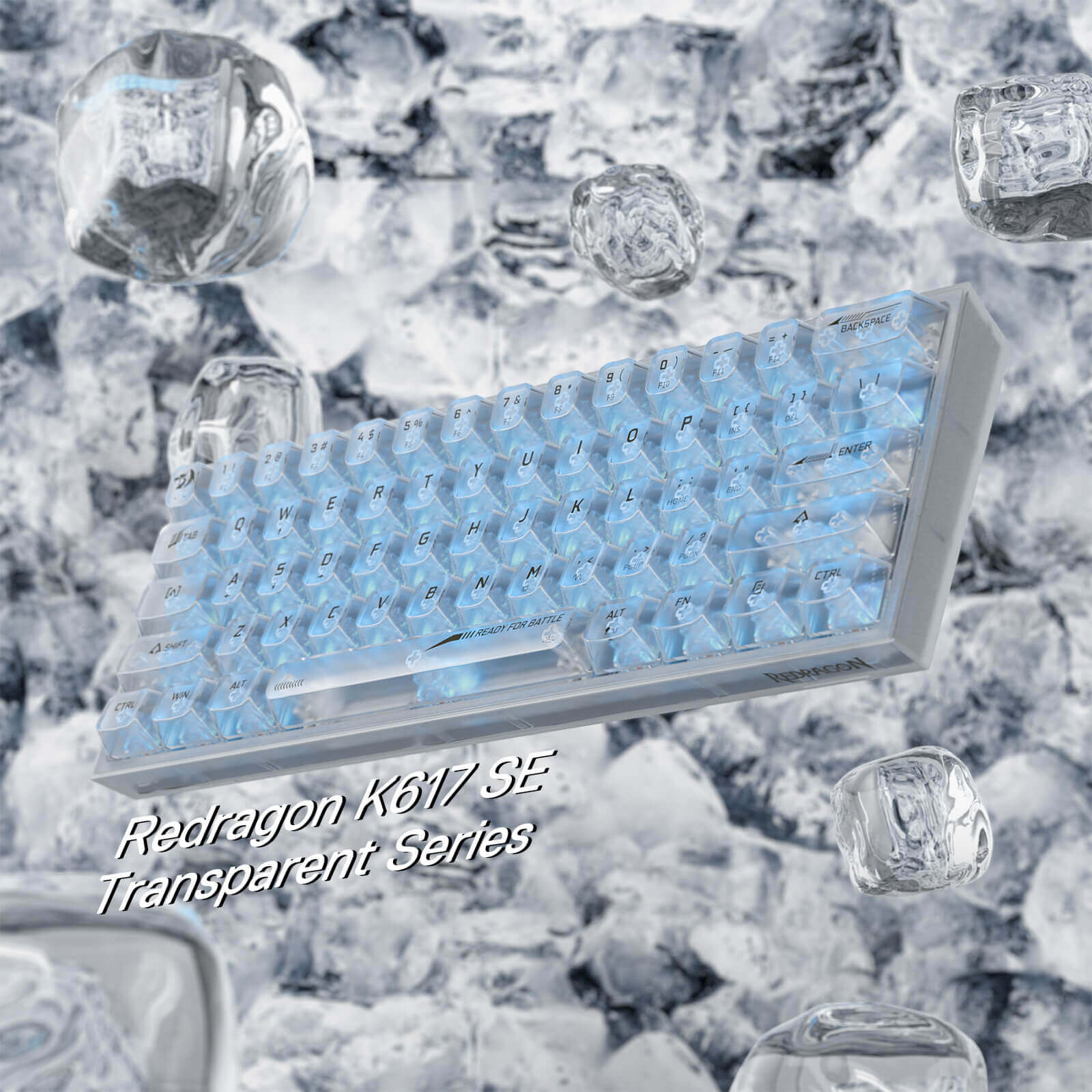 FIZZ K617 SE Full-Transparent Mechanical Keyboard - Image 7