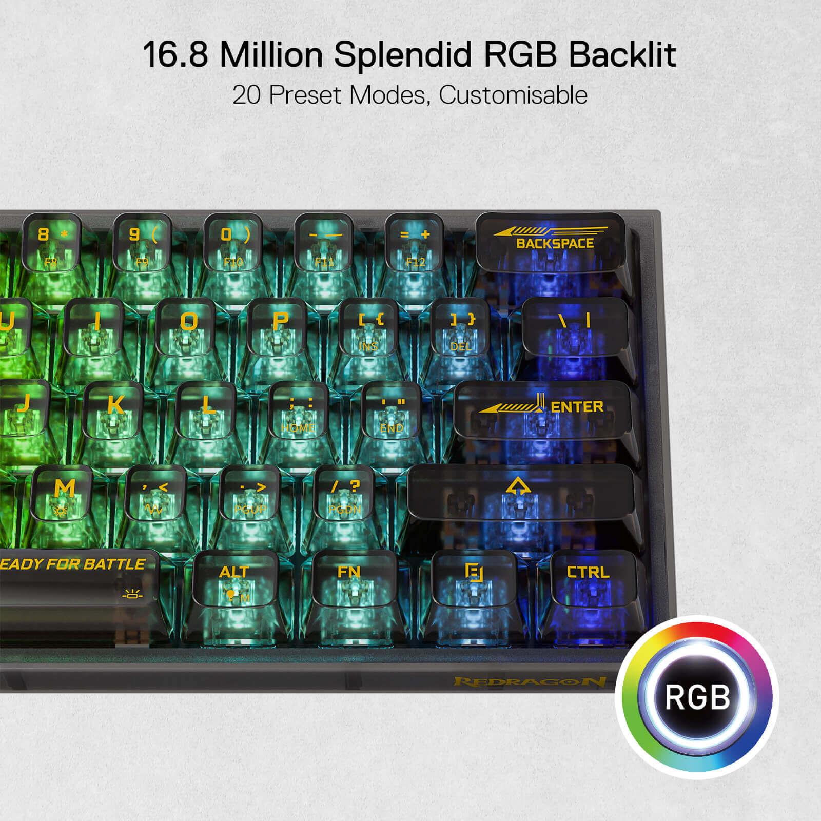 FIZZ K617 SE Full-Transparent Mechanical Keyboard - Image 8