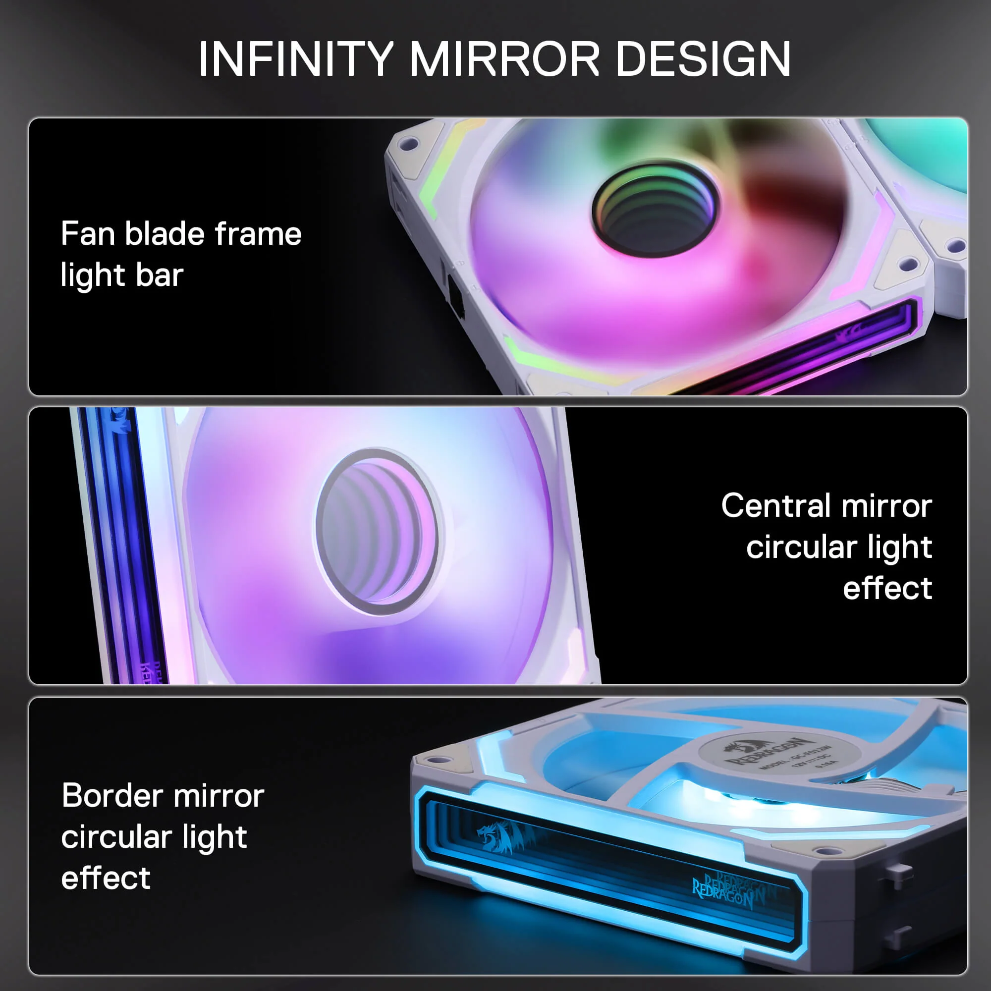 GCF012 Reverse 120mm ARGB PC Case Fan - Image 14