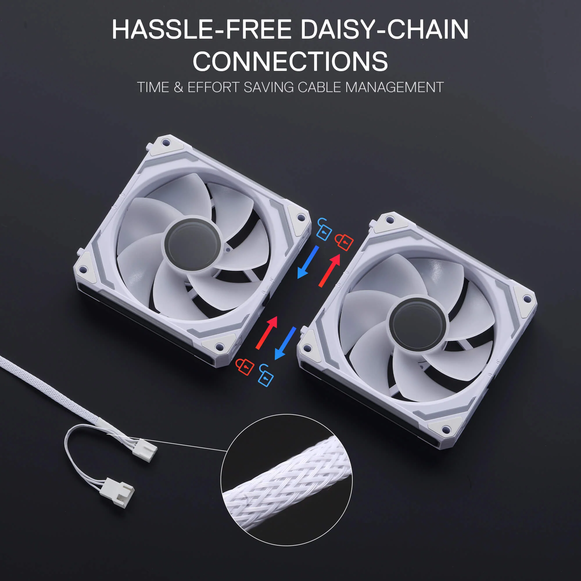 GCF012 Reverse 120mm ARGB PC Case Fan - Image 16