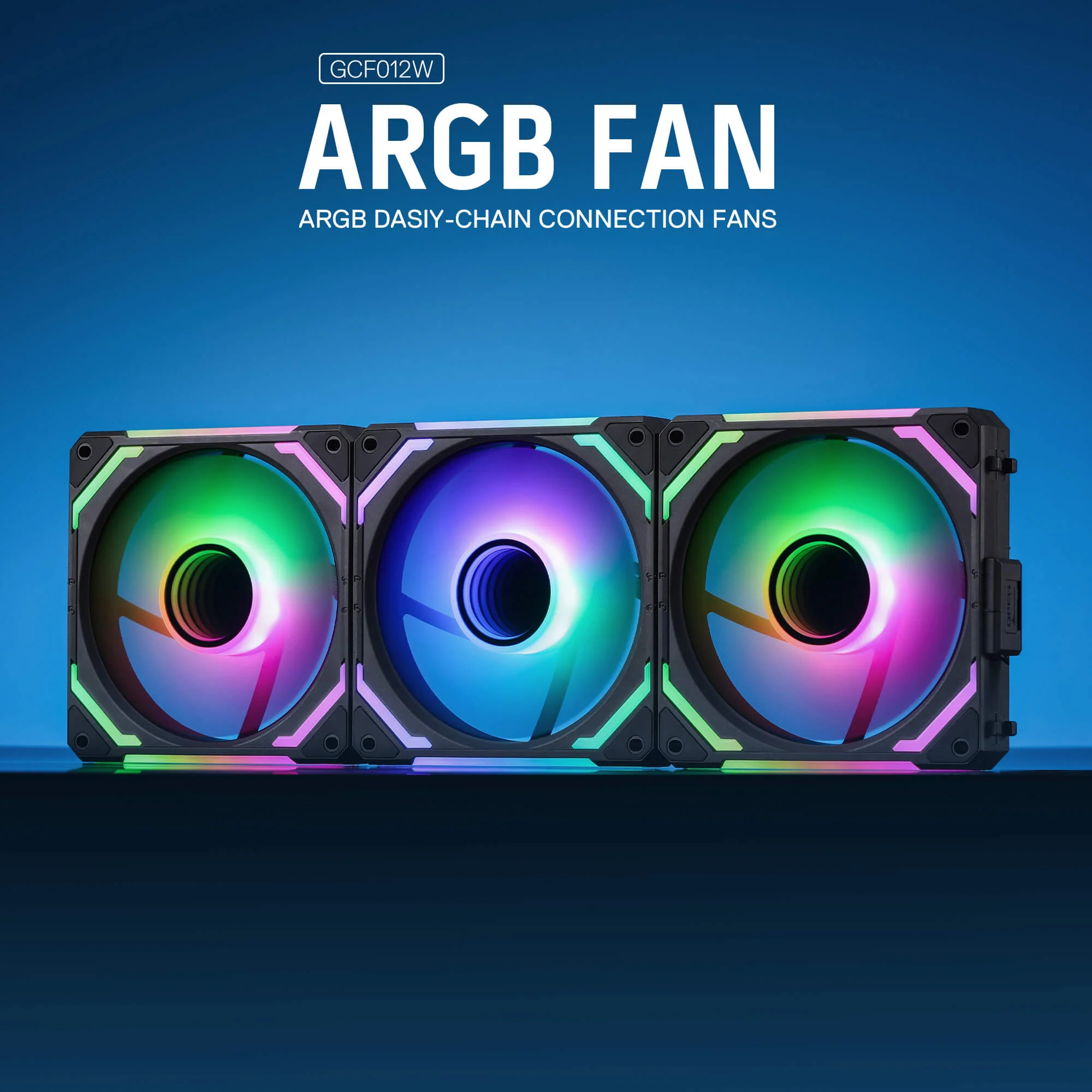GCF012 Reverse 120mm ARGB PC Case Fan - Image 3