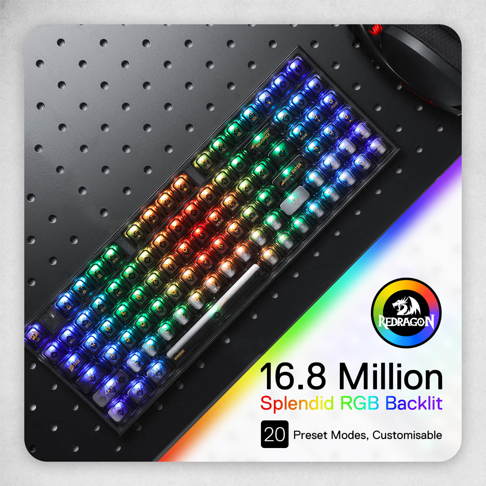 (Open-box) IRELIA K658 PRO 90% Full-Transparent Keyboard - Image 17