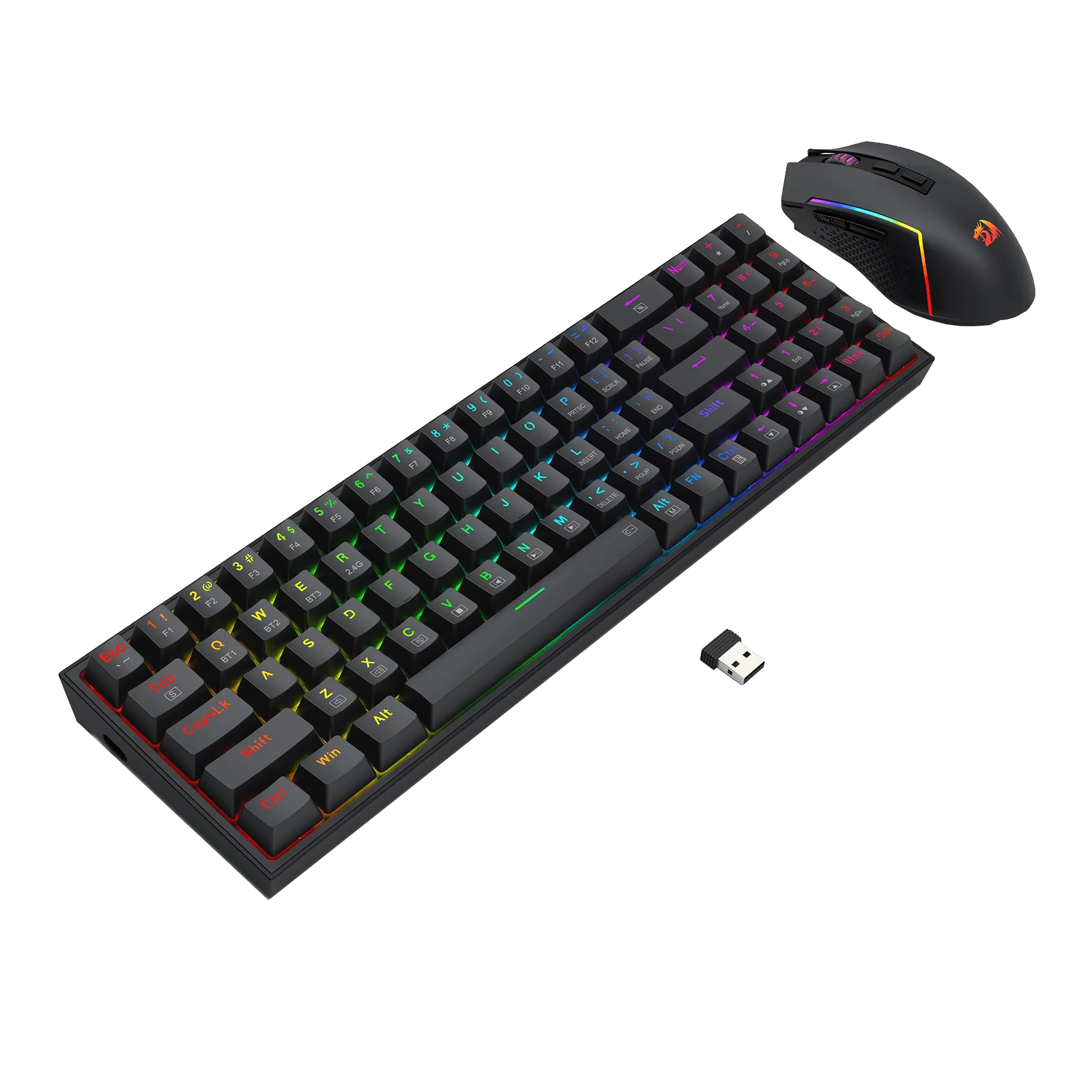 (Open-box) K628 75% Mechanical Gaming Keyboard M693 Gaming Mouse Tri-Modes Combo - Image 11