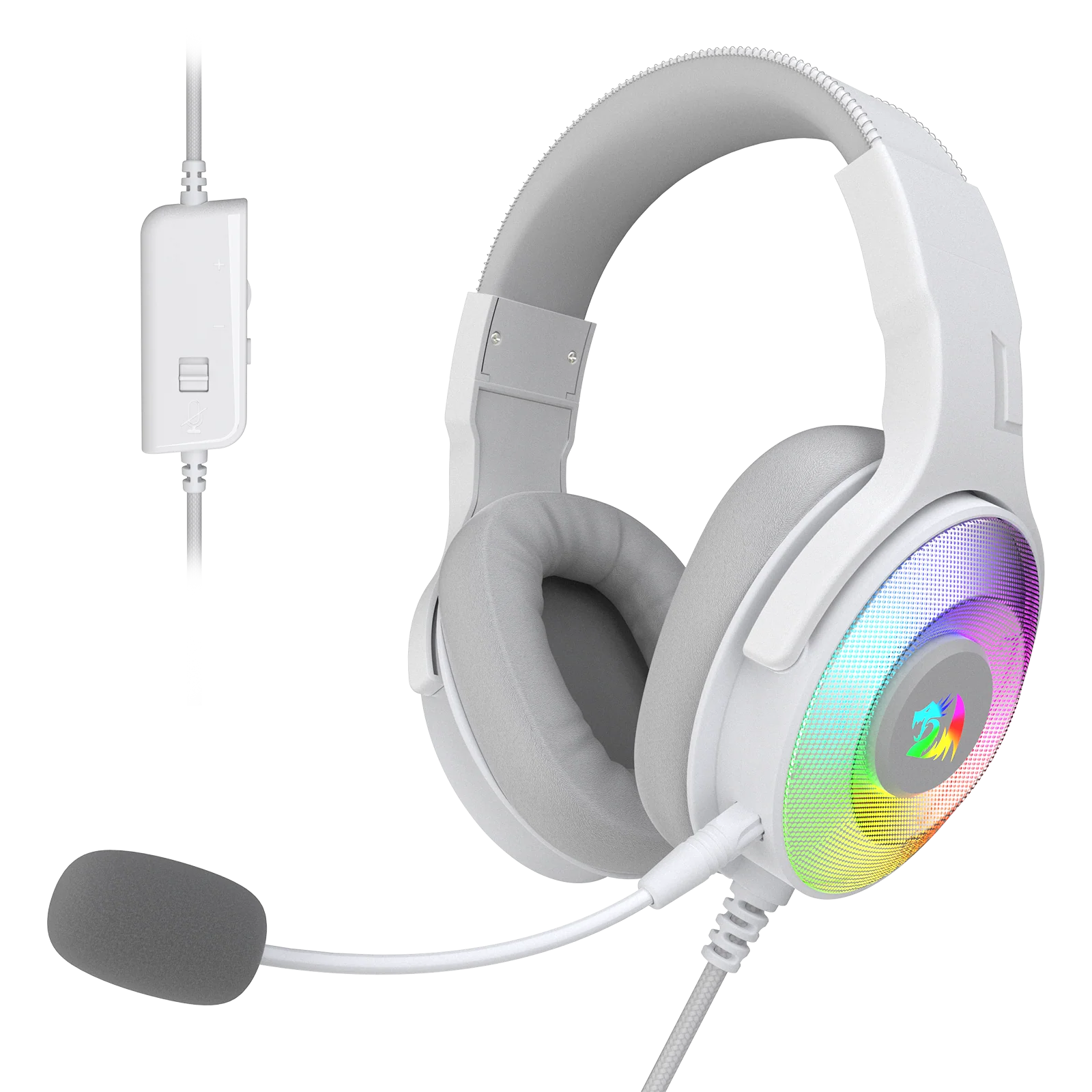 (Open-box) PANDORA H350 White RGB Headset - Image 2