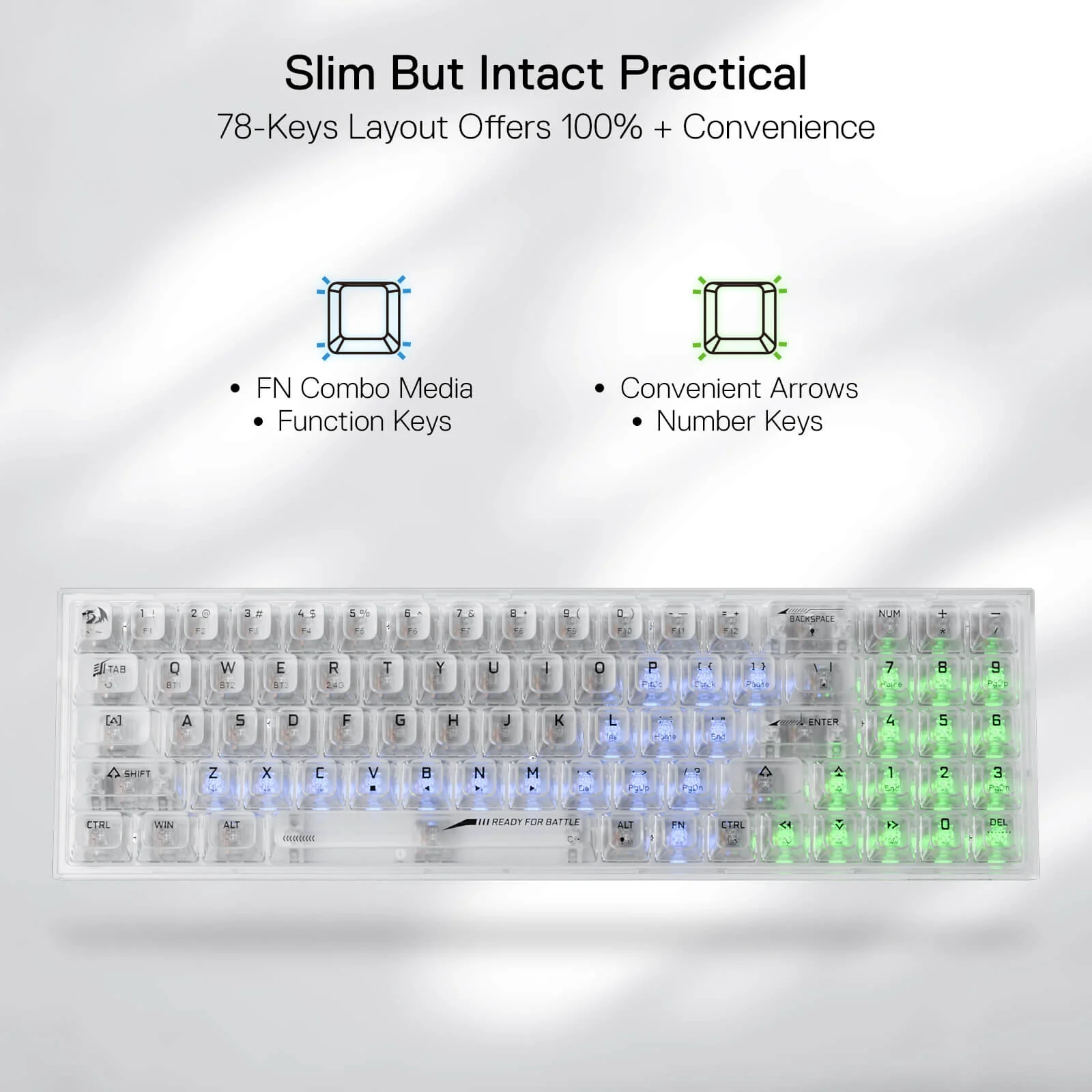 POLLUX K628 PRO SE 75% Full-Transparent Keyboard - Image 11