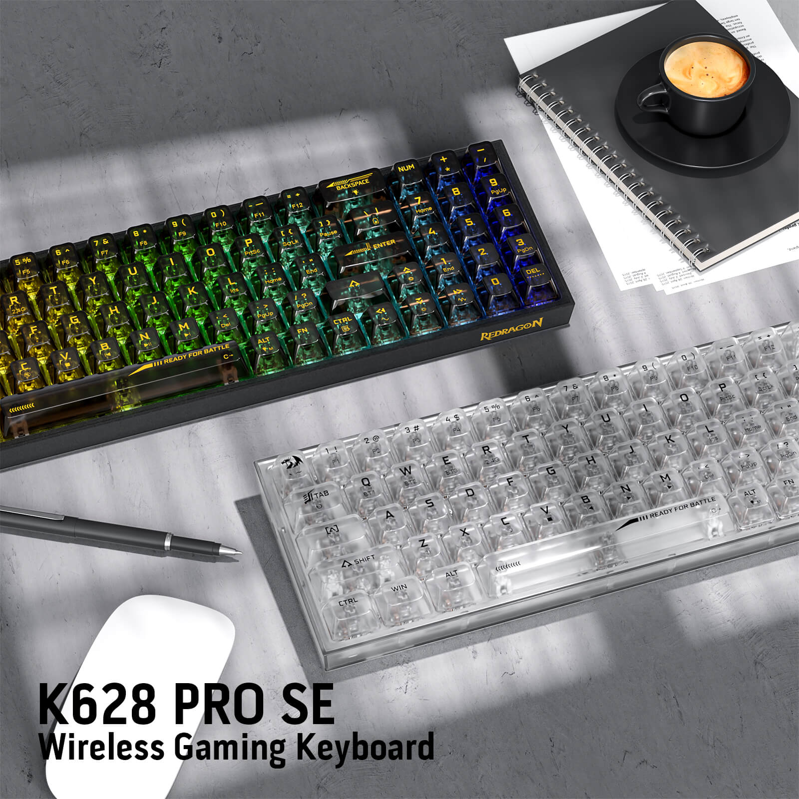 POLLUX K628 PRO SE 75% Full-Transparent Keyboard - Image 7