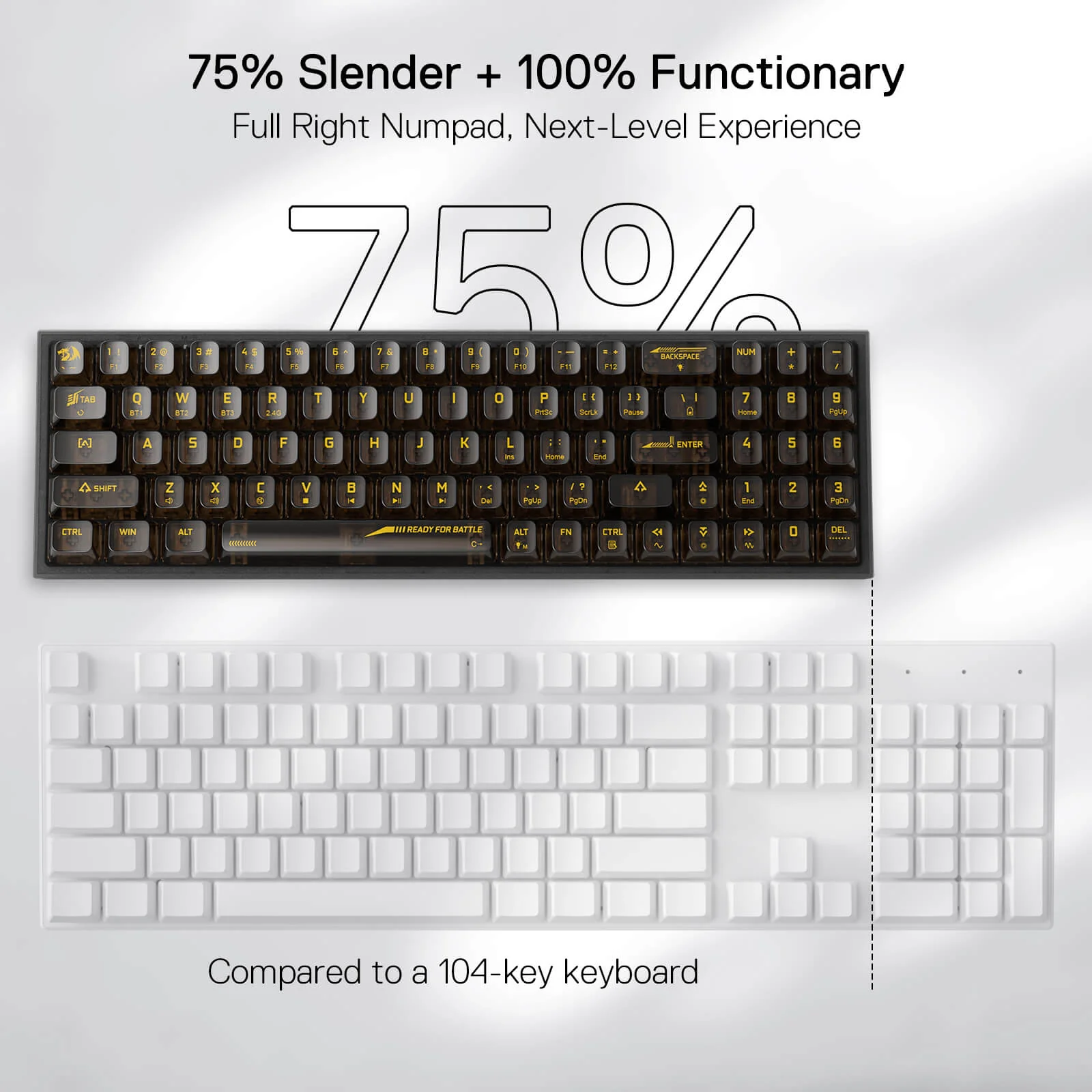 POLLUX K628 PRO SE 75% Full-Transparent Keyboard - Image 8