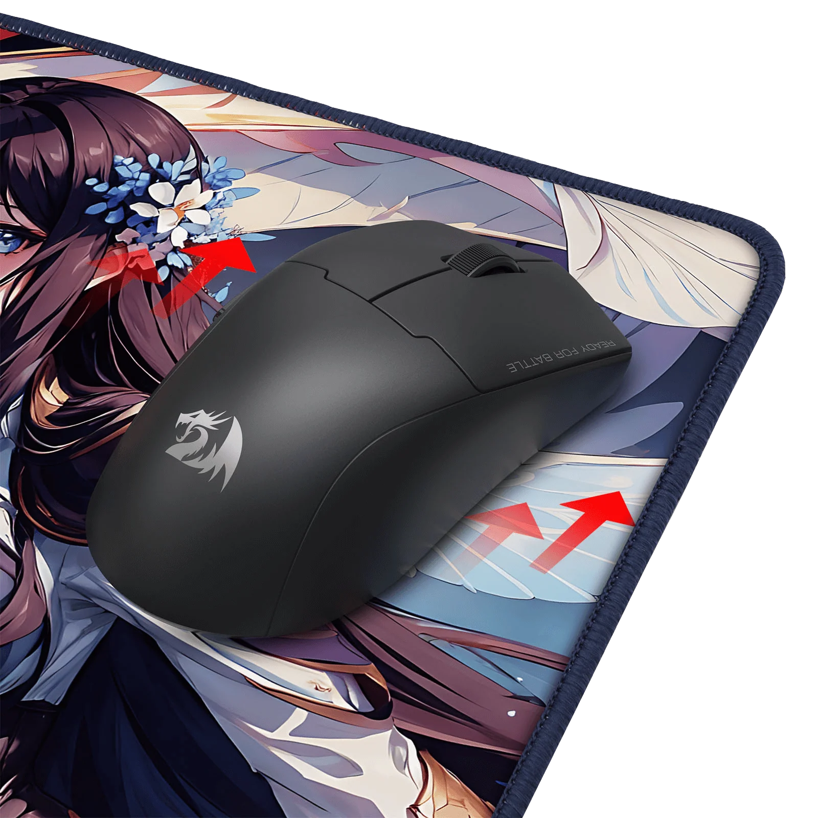 P046 Anime Blue Gaming Mouse Pad/Desk Mat - Image 17