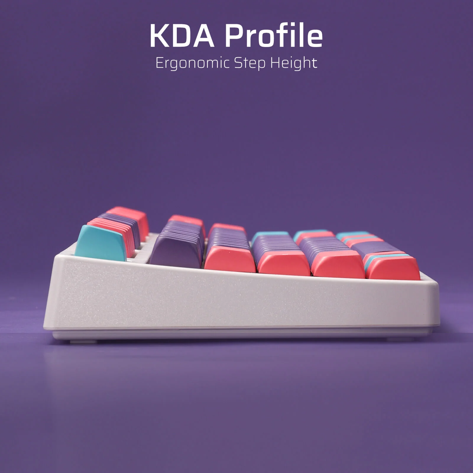 (Only Keycaps) Redragon x LTC PBT Double Shot 112-Key Sublimation Keycaps Set, KDA Profile for ANSI Layout 61/68/84/87/98/104 Keys Mechanical Keyboard, Neon Purple - Image 11