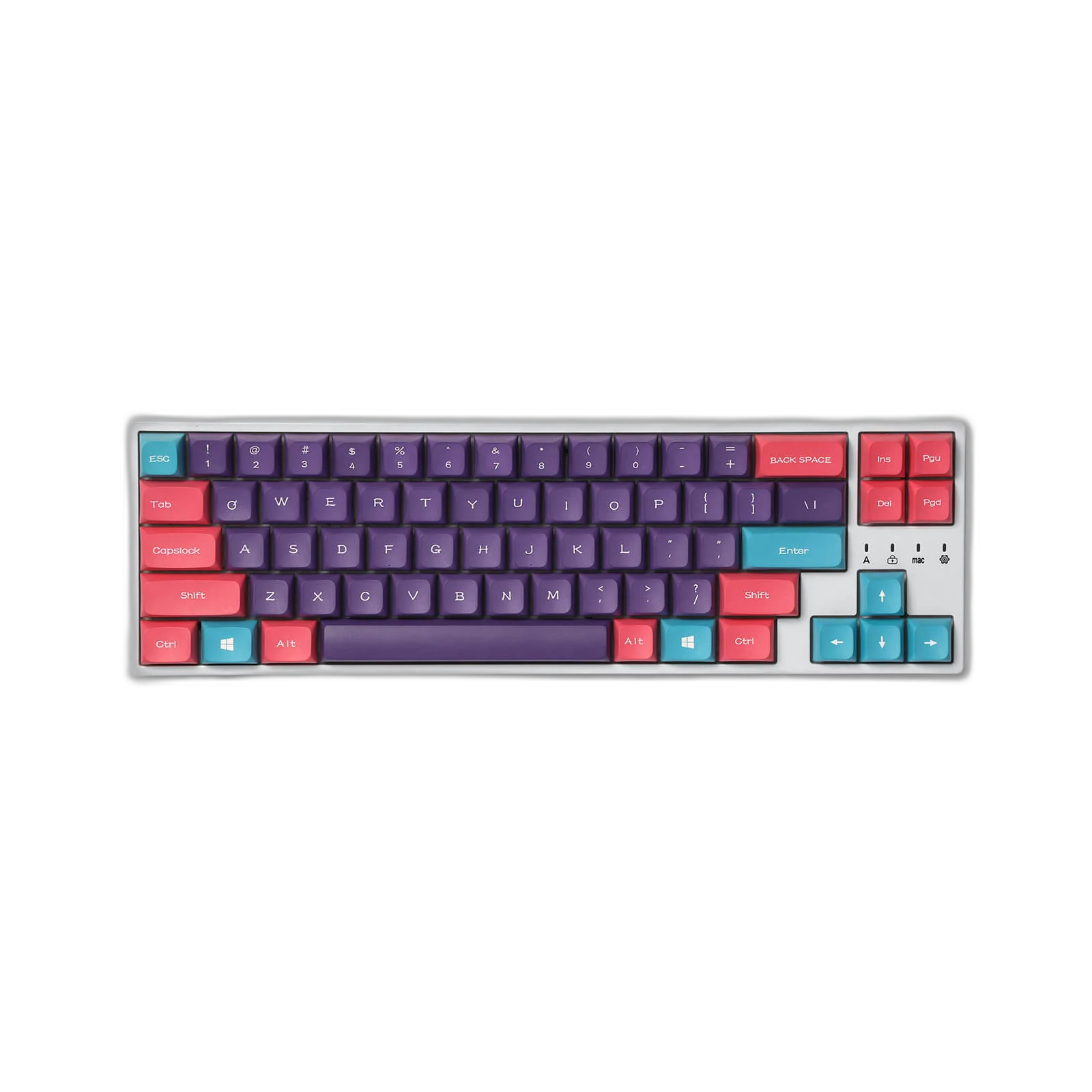 (Only Keycaps) Redragon x LTC PBT Double Shot 112-Key Sublimation Keycaps Set, KDA Profile for ANSI Layout 61/68/84/87/98/104 Keys Mechanical Keyboard, Neon Purple - Image 4