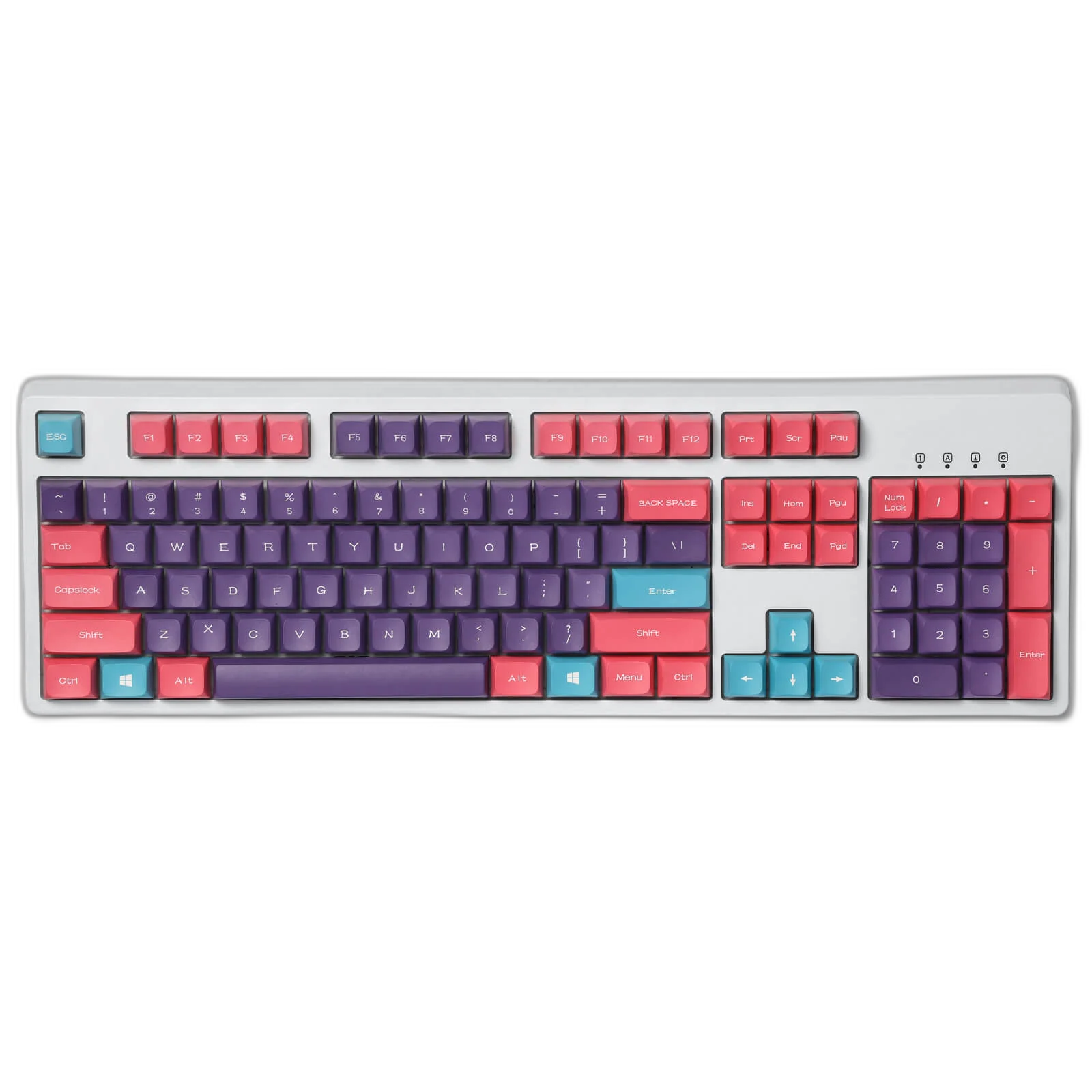 (Only Keycaps) Redragon x LTC PBT Double Shot 112-Key Sublimation Keycaps Set, KDA Profile for ANSI Layout 61/68/84/87/98/104 Keys Mechanical Keyboard, Neon Purple - Image 6